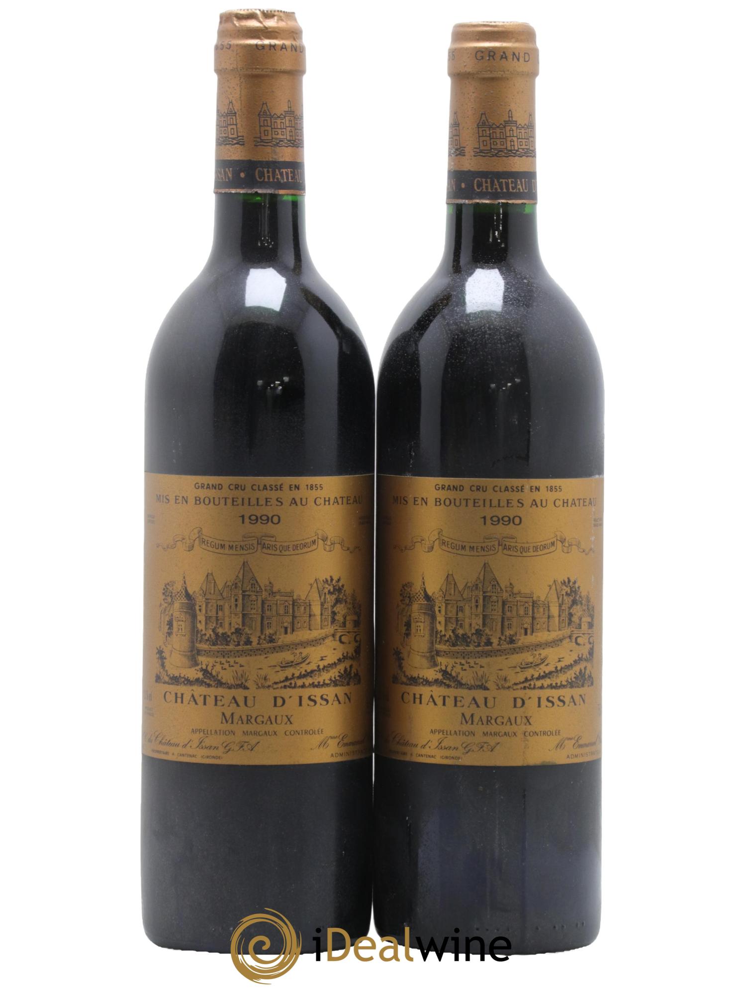 Château d'Issan 3ème Grand Cru Classé 1990 - Lot de 2 bouteilles - 0