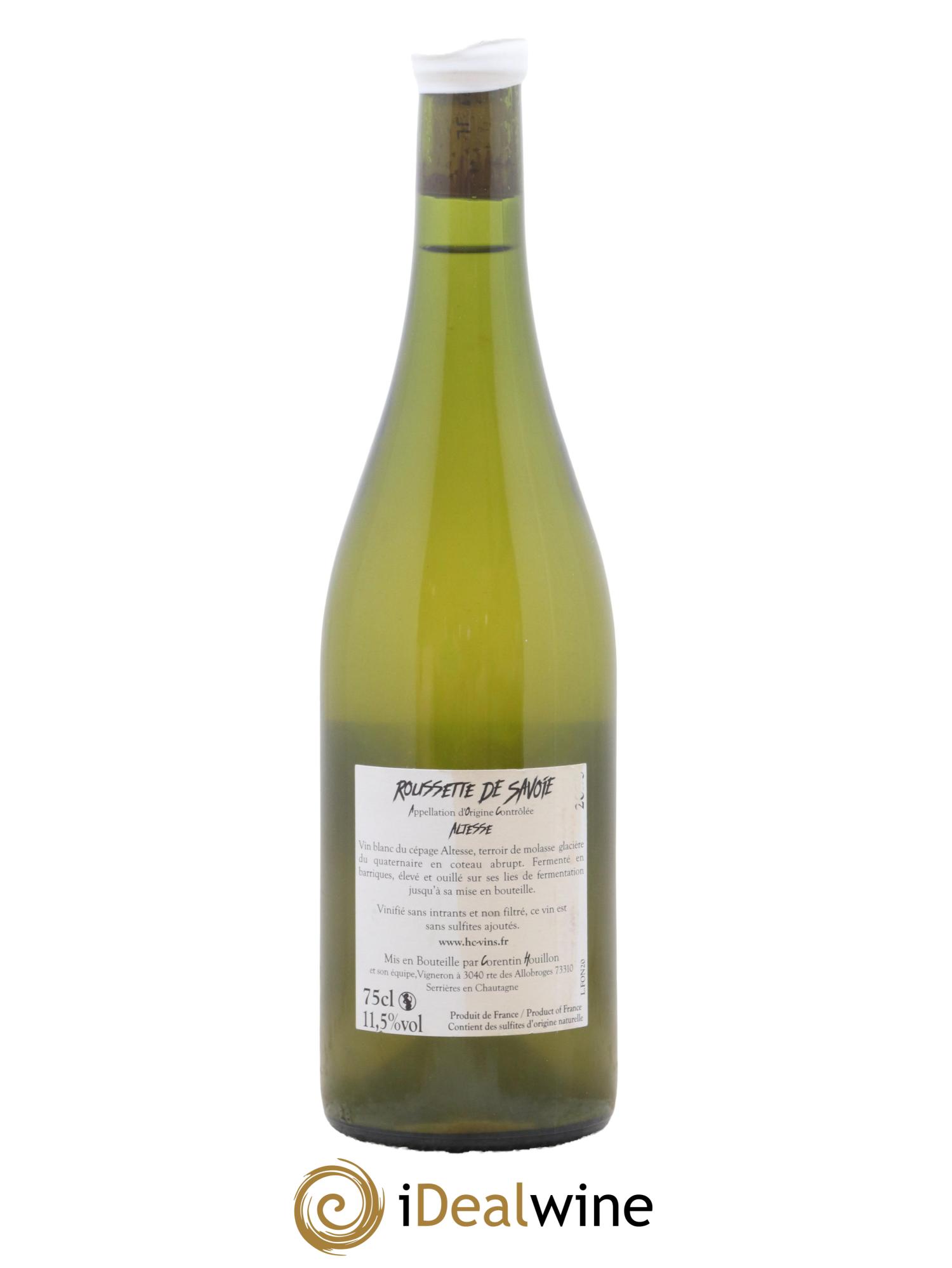 Vin de Savoie Roussette De Savoie Force Of Nature Domaine Corentin Houillon 2020 - Lot de 1 bouteille - 1