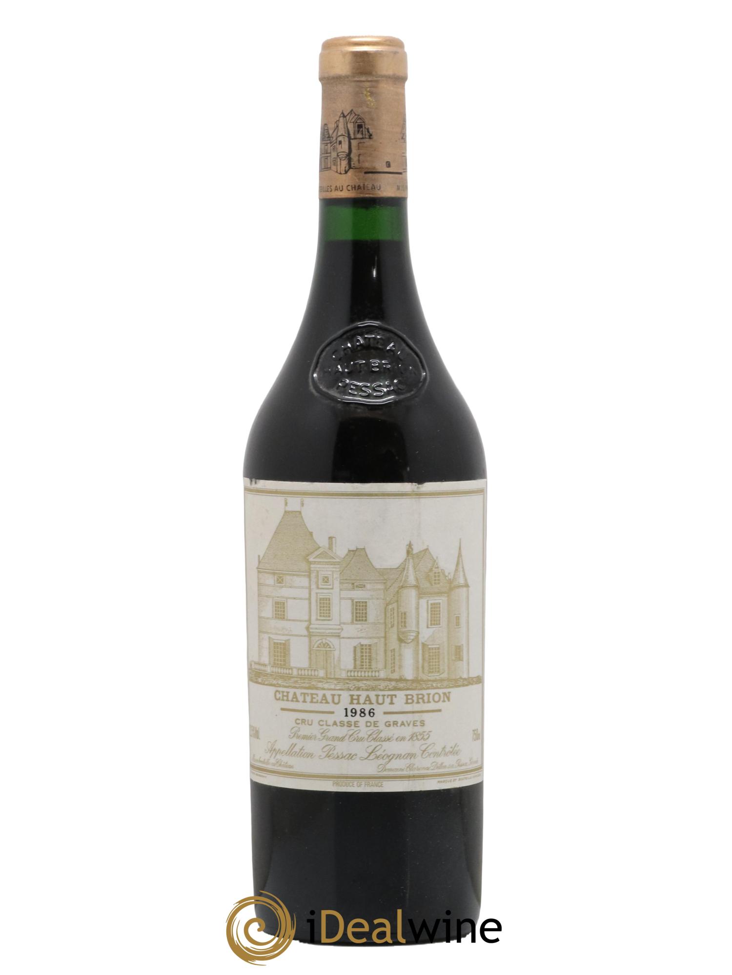 Château Haut Brion 1er Grand Cru Classé 1986 - Lot de 1 bouteille - 0