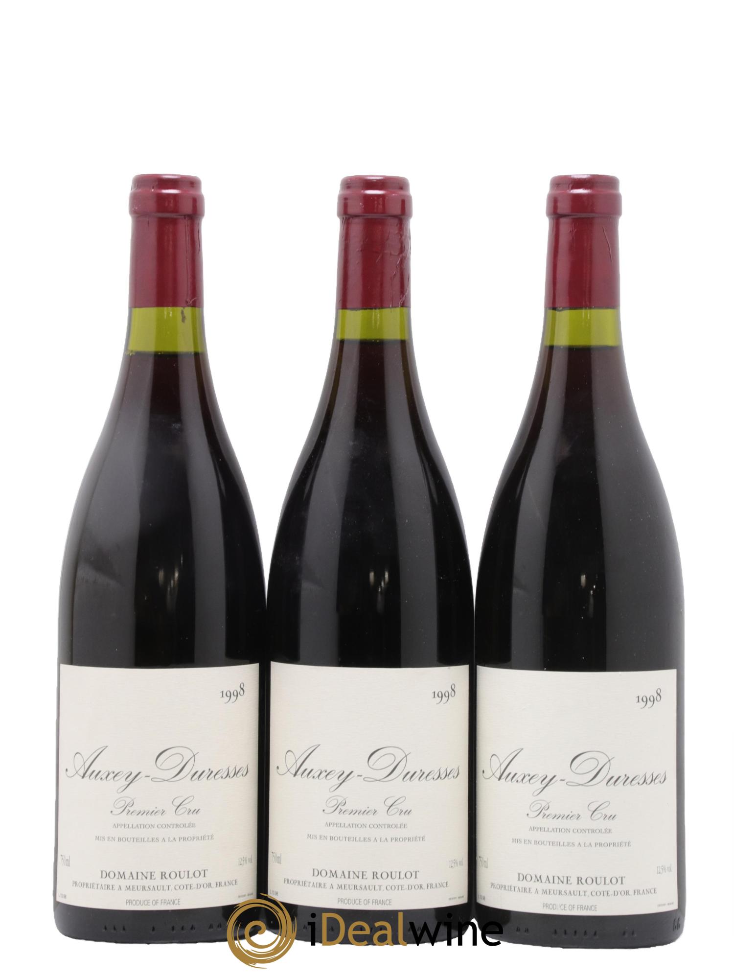 Auxey-Duresses 1er Cru Roulot (Domaine) 1998 - Lot de 3 bouteilles - 0