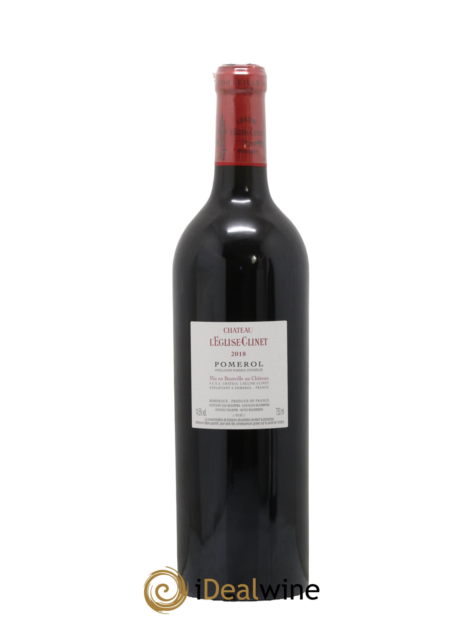 Château l' Église Clinet 2018 - Lot de 1 bouteille - 1