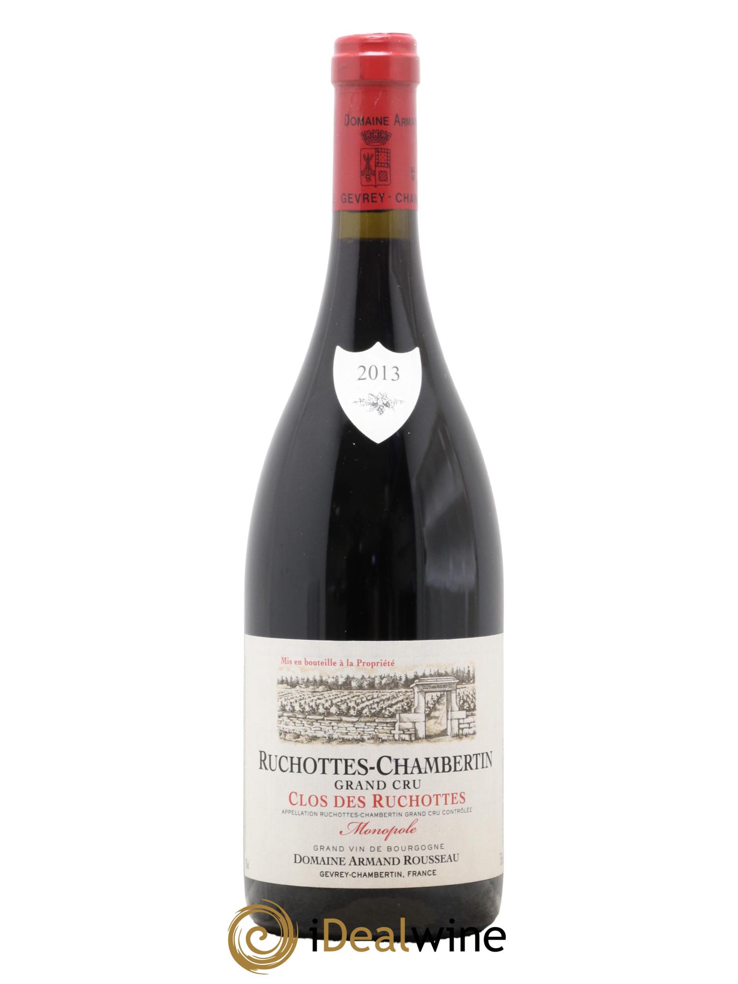 Ruchottes-Chambertin Grand Cru Clos des Ruchottes Armand Rousseau (Domaine) 2013 - Posten von 1 Flasche - 0