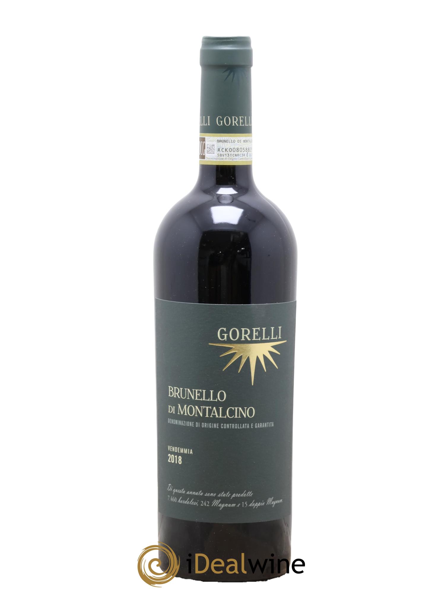 Brunello di Montalcino DOCG G. Gorelli 2018 - Lotto di 1 bottiglia - 0