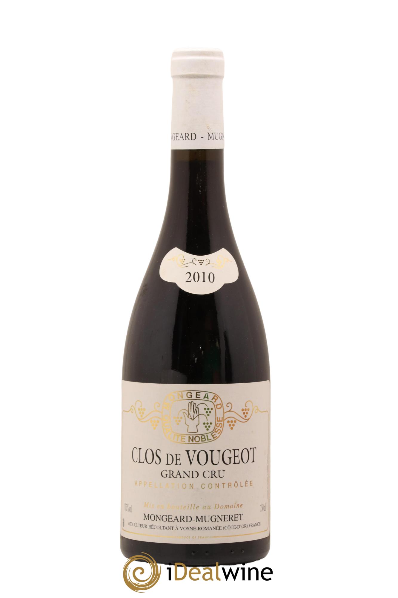 Clos de Vougeot Grand Cru Mongeard-Mugneret (Domaine) 2010 - Lotto di 1 bottiglia - 0