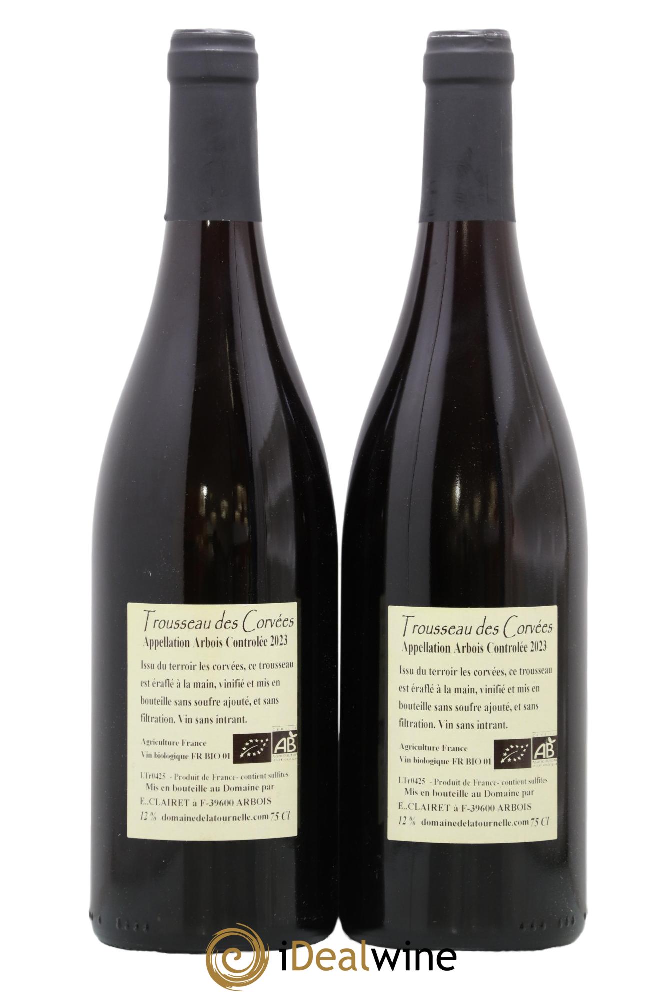 Arbois Trousseau des Corvées Domaine de la Tournelle 2023 - Lot de 2 bouteilles - 1