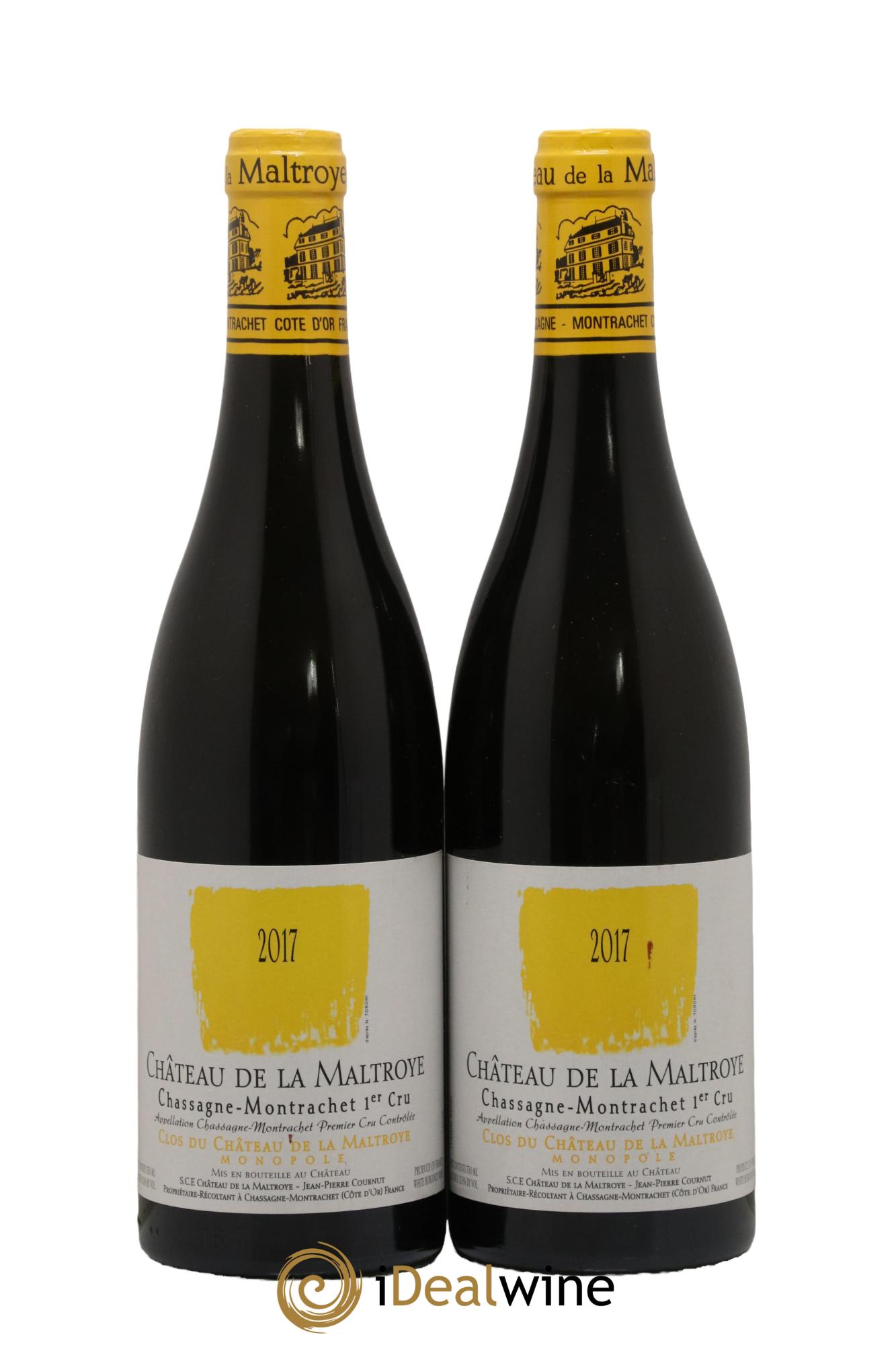 Chassagne-Montrachet 1er Cru Clos du Château de la Maltroye Monopole Château de la Maltroye 2017 - Lot de 2 bouteilles - 0