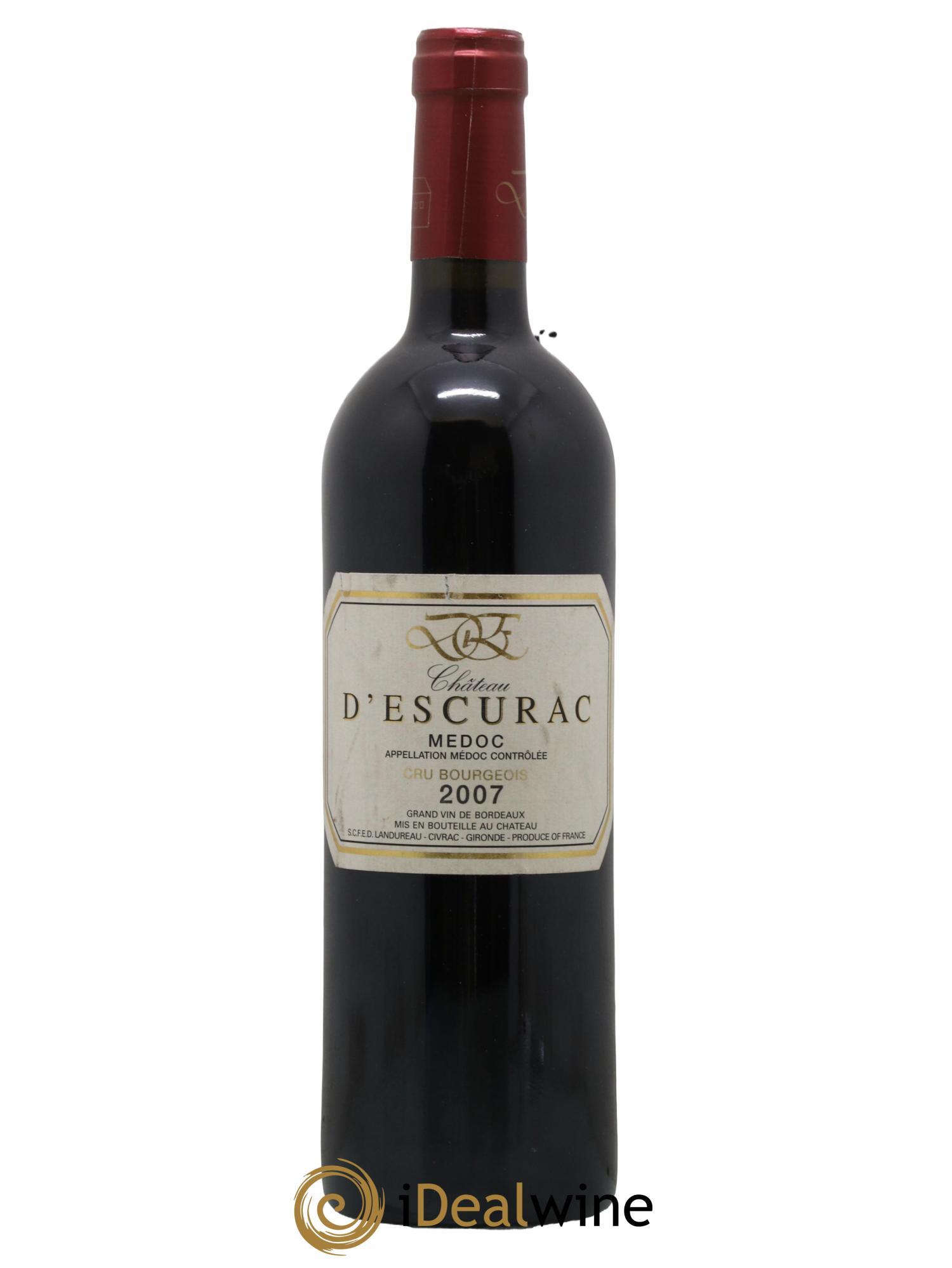 Médoc Château d'Escurac 2007 - Posten von 1 Flasche - 0