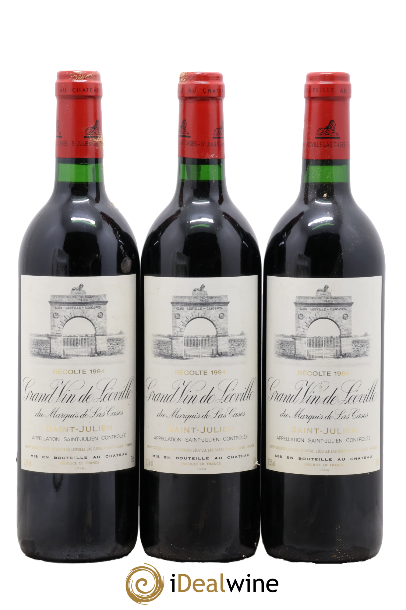 Château Léoville Las Cases 2ème Grand Cru Classé 1994 - Lot de 3 bouteilles - 0