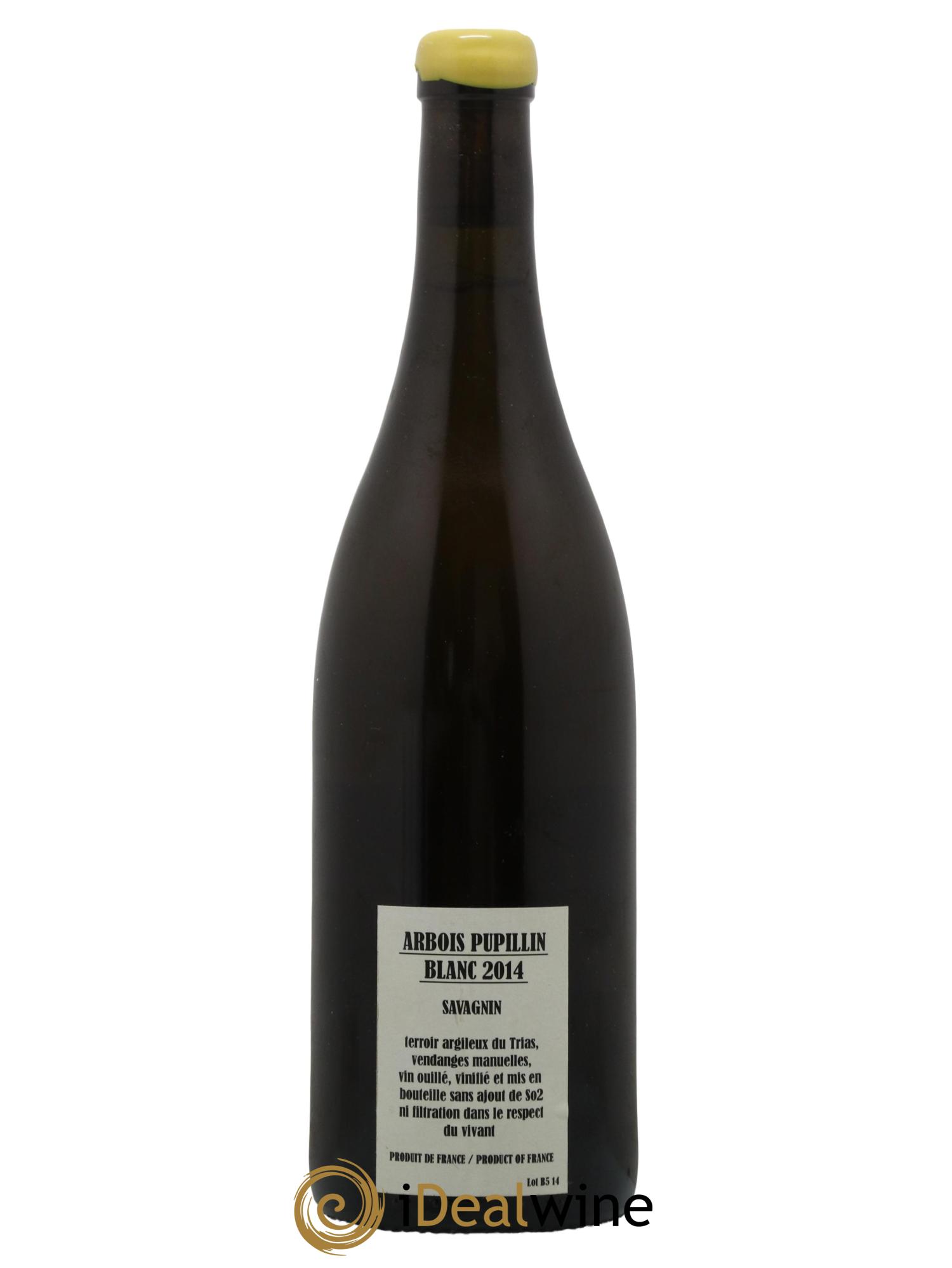 Arbois Pupillin Savagnin Adeline Houillon & Renaud Bruyère 2014 - Posten von 1 Flasche - 1
