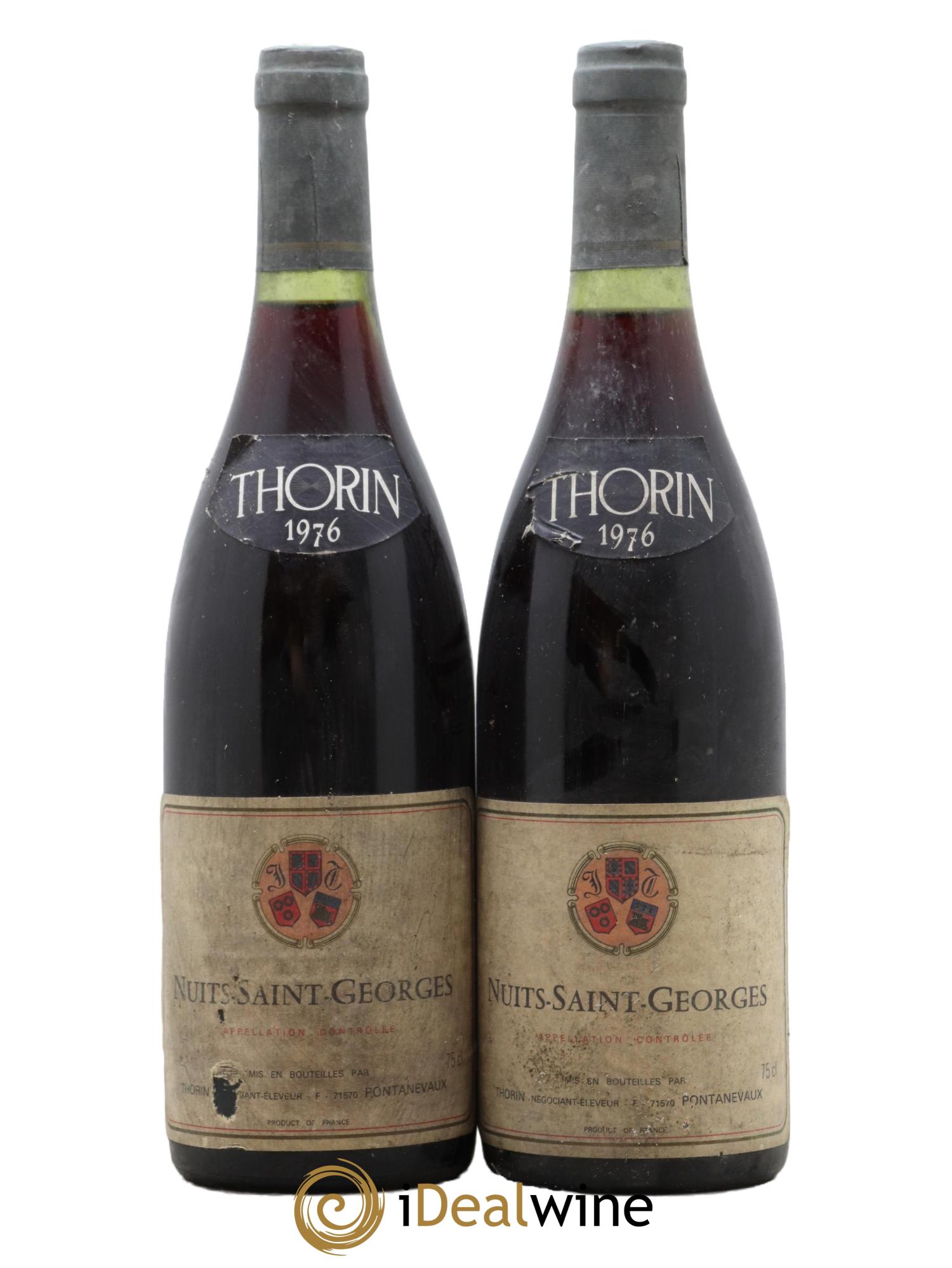Nuits-Saint-Georges Thorin 1976 - Lot de 2 bouteilles - 0