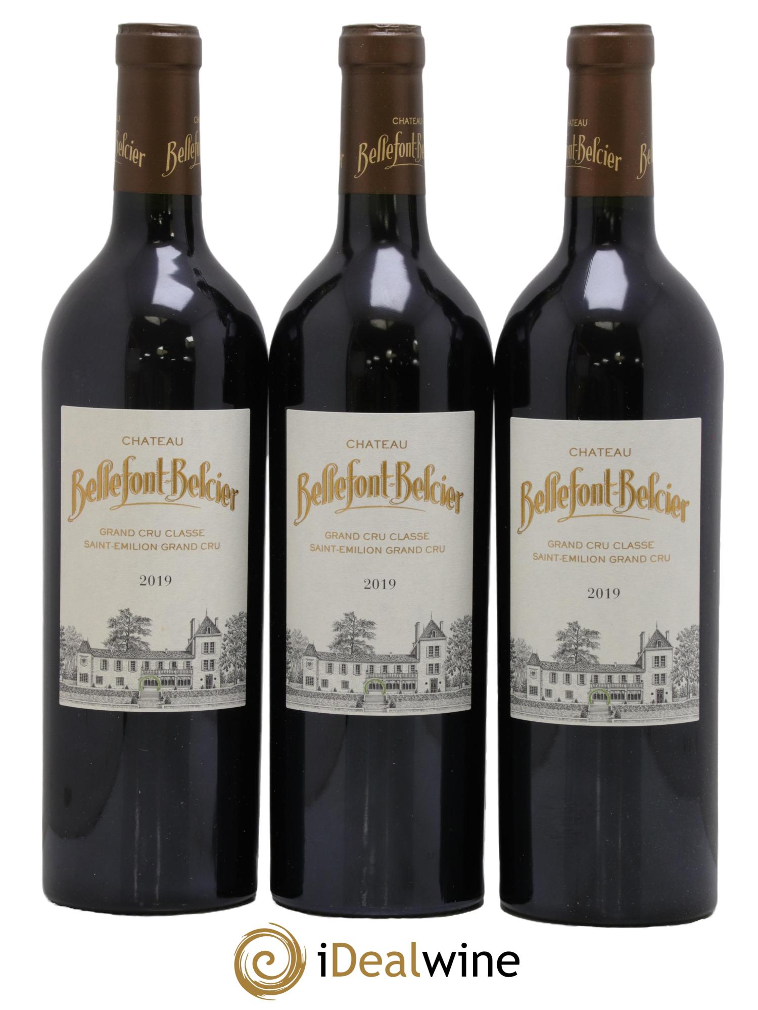 Château Bellefont-Belcier Grand Cru Classé 2019 - Lot de 3 bouteilles - 0