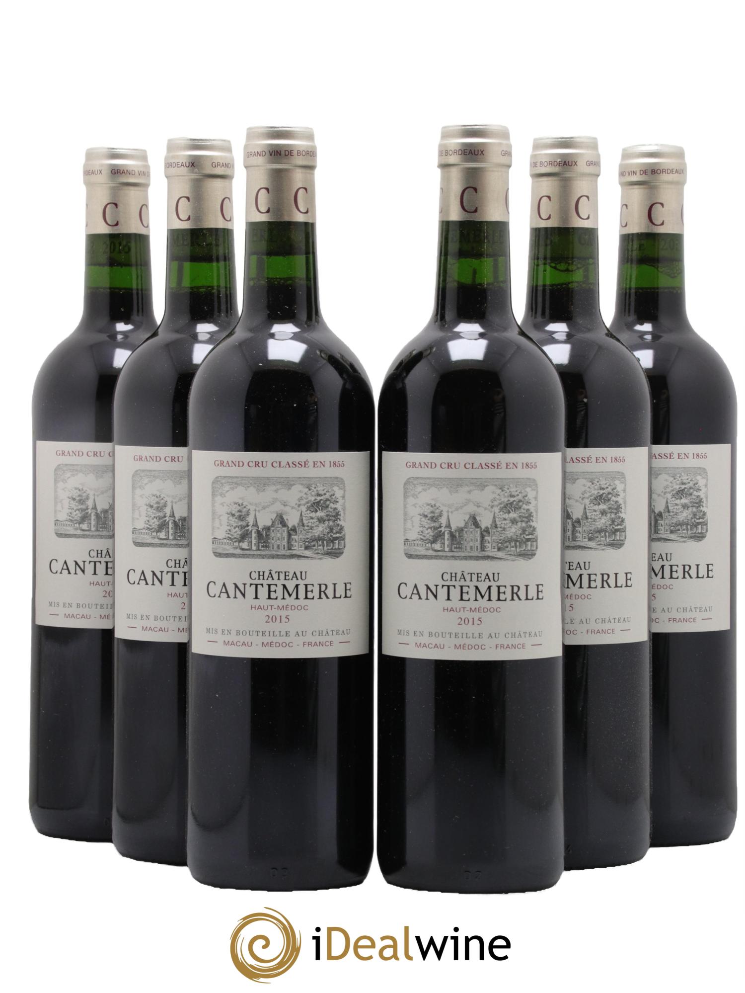 Château Cantemerle 5ème Grand Cru Classé 2015 - Lot de 6 bouteilles - 0