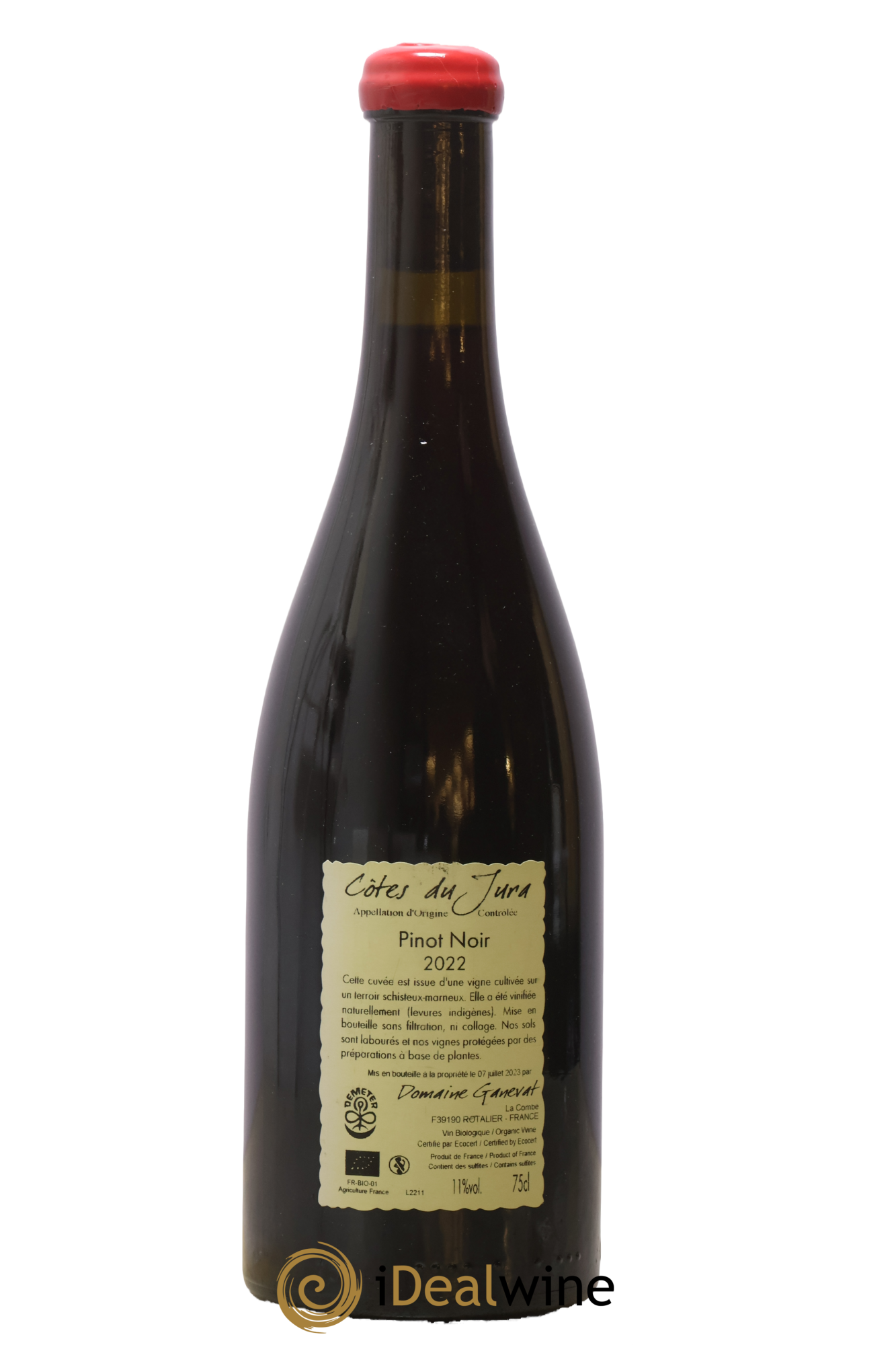 Côtes du Jura Pinot Noir En Billat  Jean-François Ganevat (Domaine) 2022 - Lotto di 1 bottiglia - 1