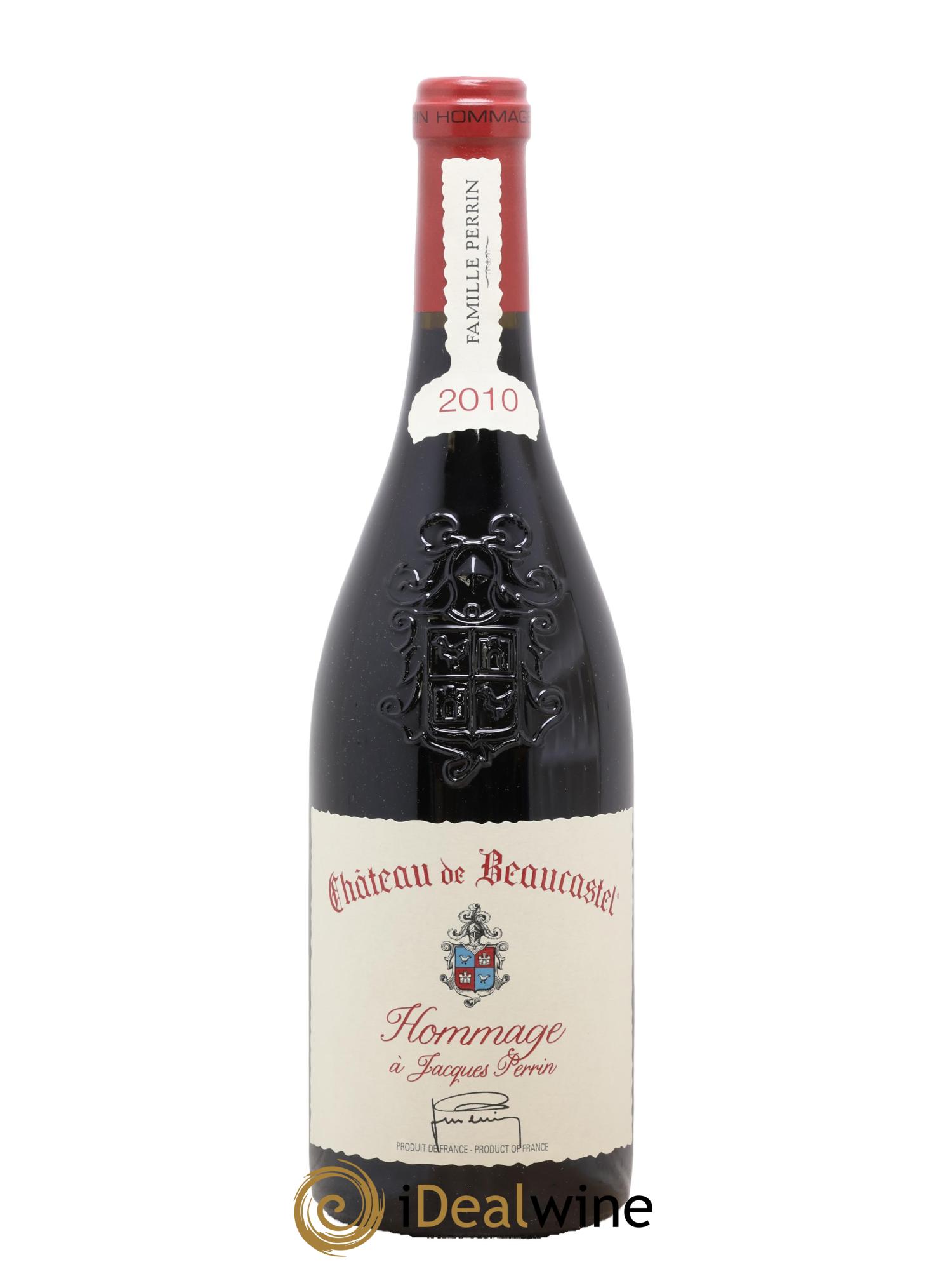 Châteauneuf-du-Pape Château de Beaucastel Hommage à Jacques Perrin Famille Perrin 2010 - Lotto di 1 bottiglia - 0
