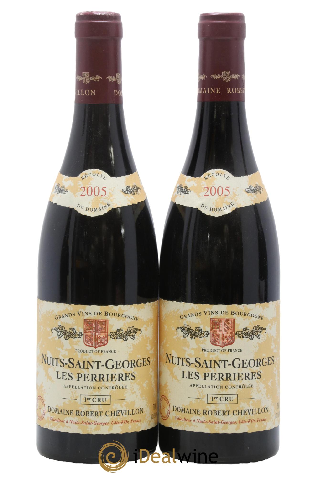 Nuits-Saint-Georges 1er Cru Les Perrières Robert Chevillon 2005 - Lot de 2 bouteilles - 0