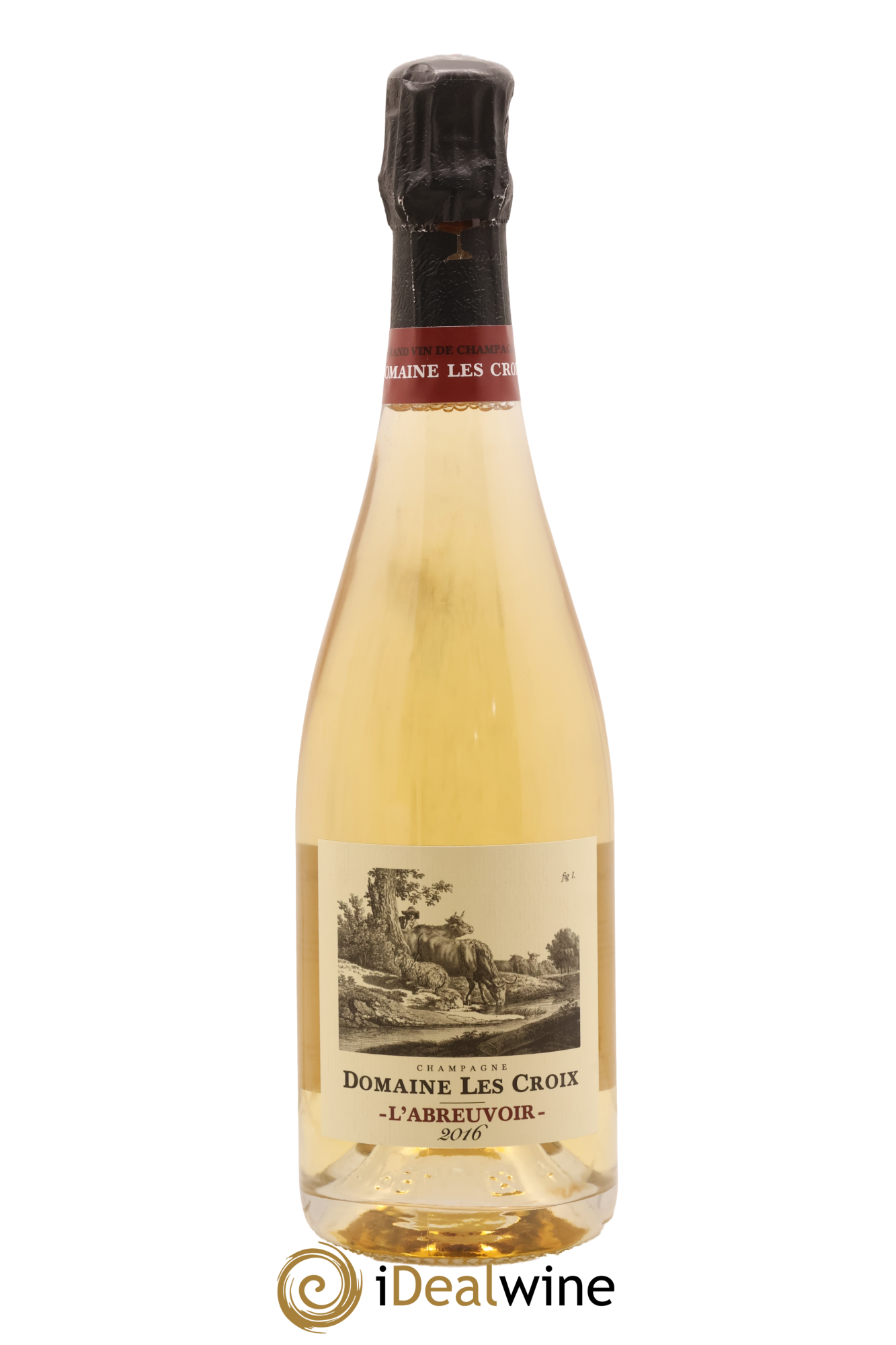 Champagne Extra Brut L’Abreuvoir Domaine Les Croix Gaspard Brochet 2016 - Lot de 1 bouteille - 0