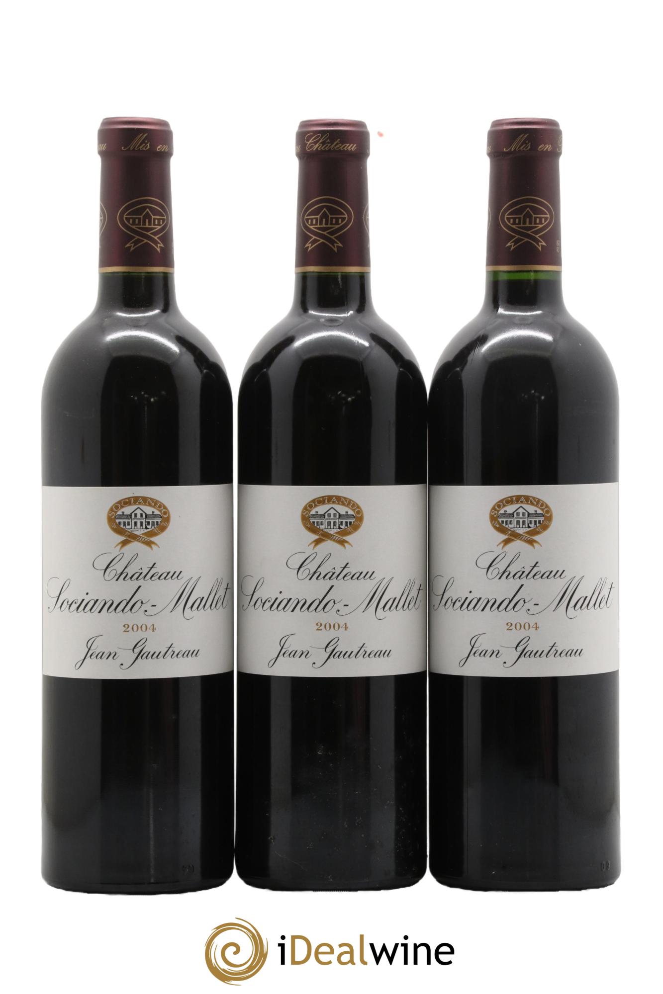Château Sociando Mallet 2004 - Lot de 6 bouteilles - 1