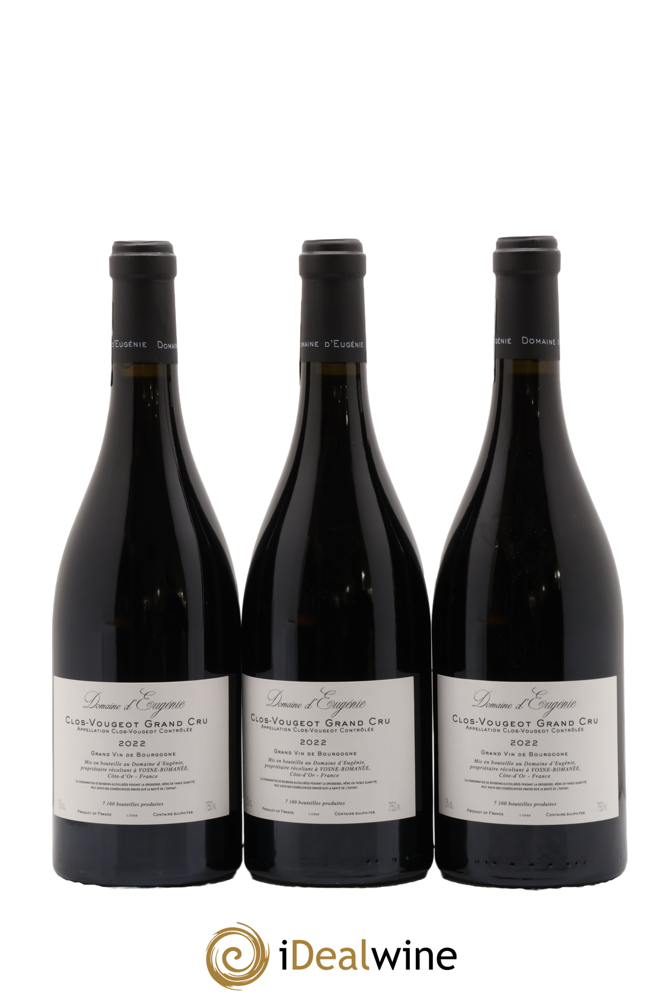 Clos de Vougeot Grand Cru Domaine René Engel - Domaine Eugénie 2022 - Lot de 3 bouteilles - 1