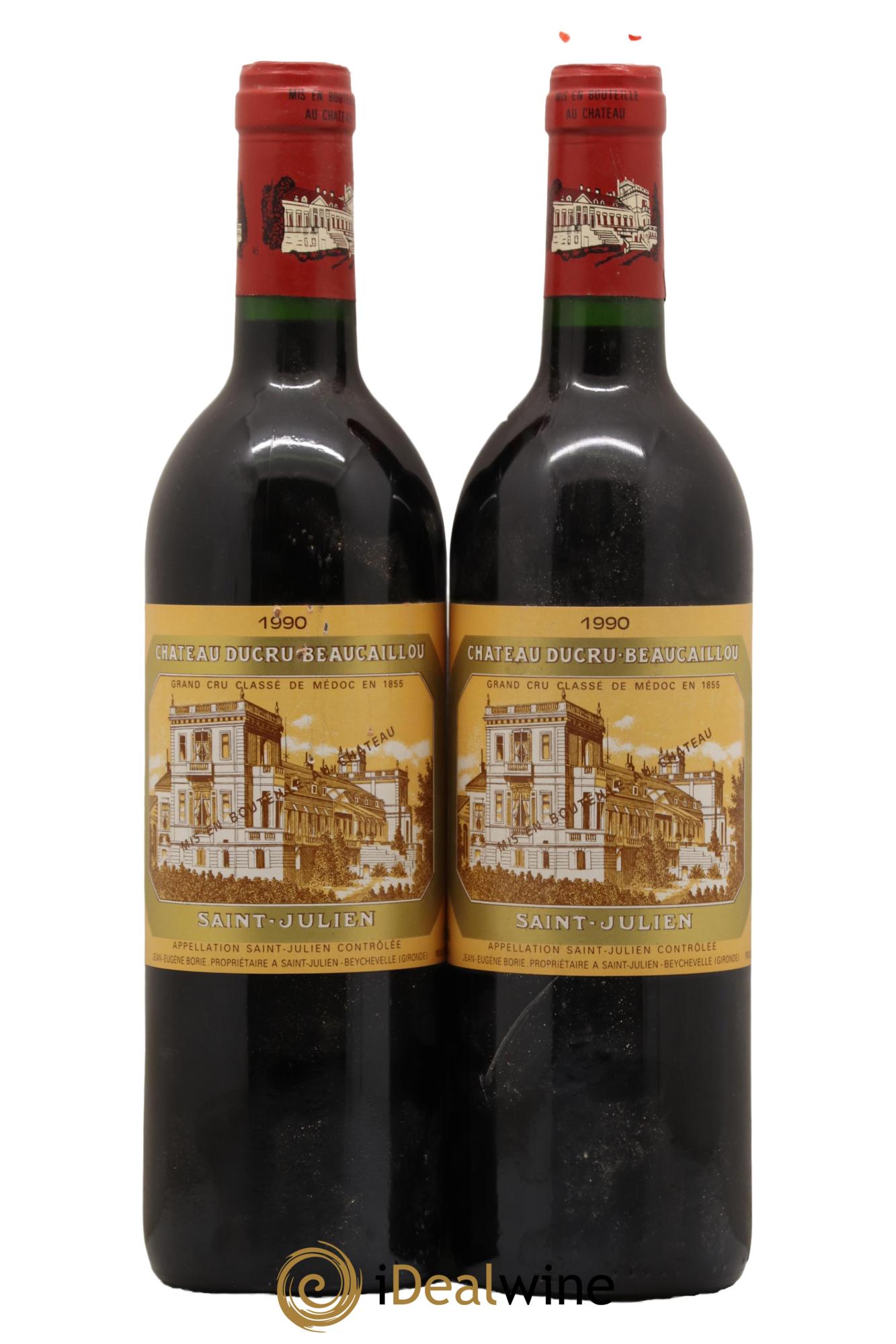 Château Ducru Beaucaillou 2ème Grand Cru Classé 1990 - Posten von 2 Flaschen - 0