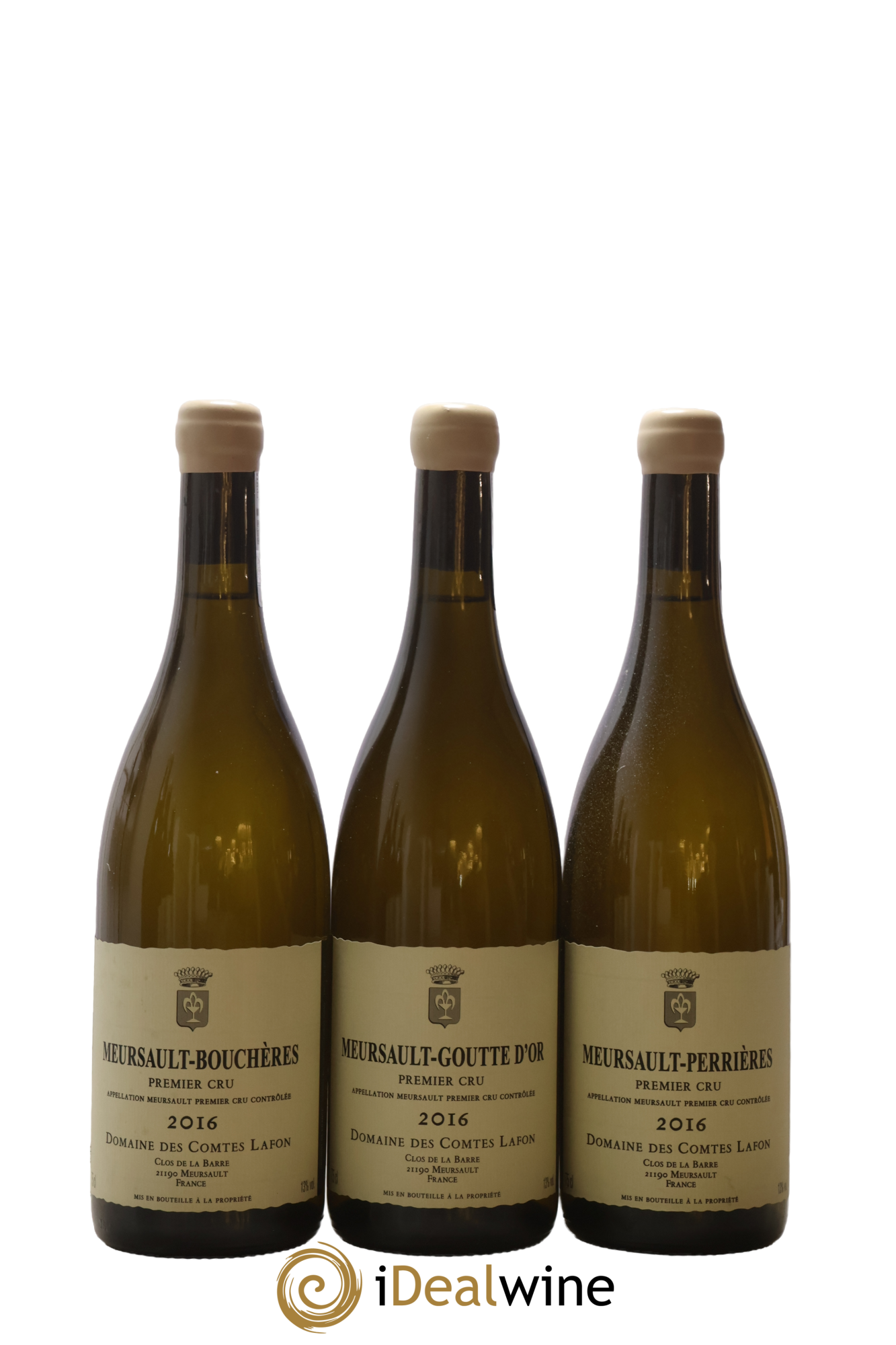 Meursault 1er Cru Caisse Prestige 6 Climats Comtes Lafon (Domaine des)  2016 - Lot de 6 bouteilles - 1