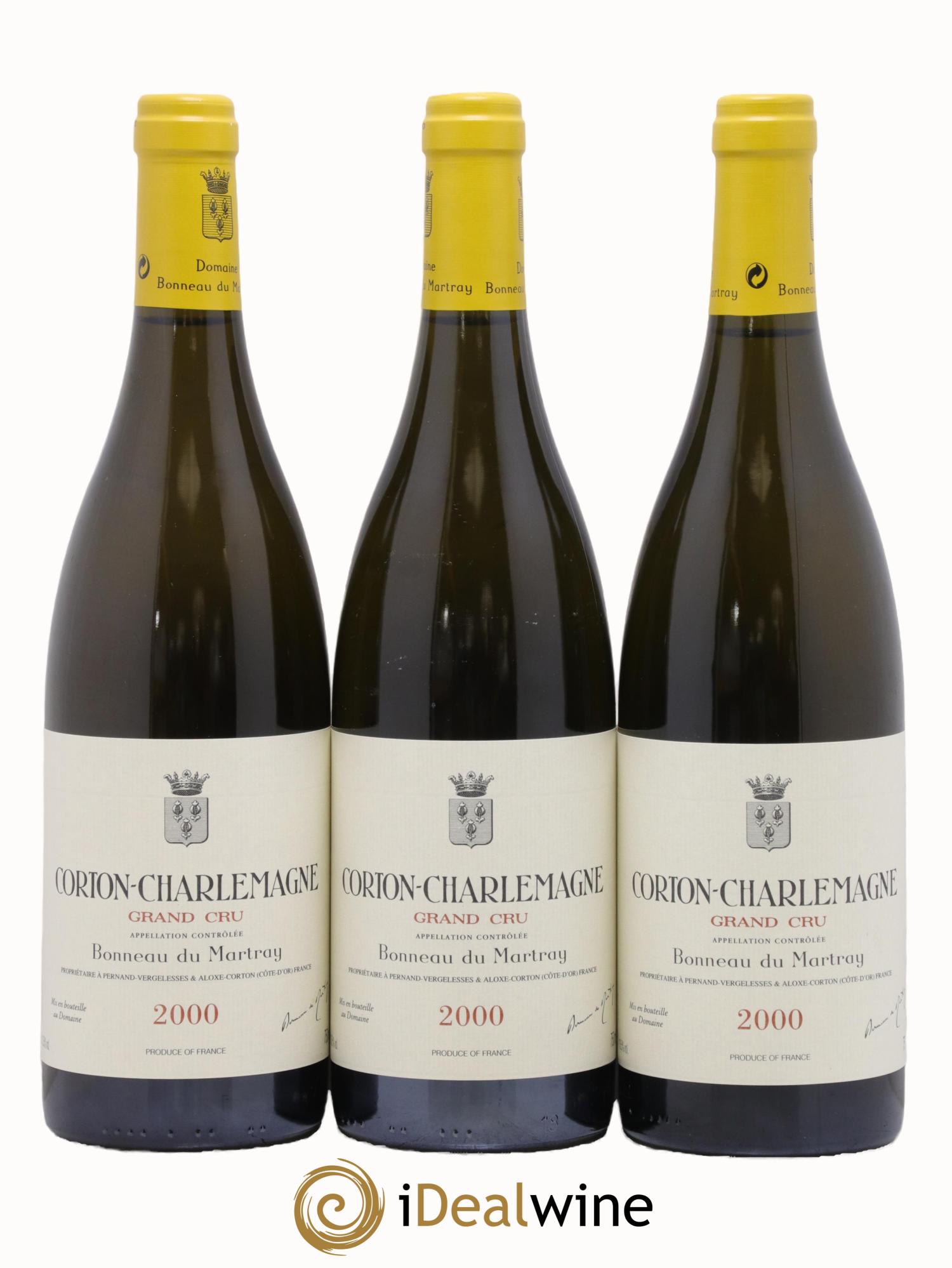 Corton-Charlemagne Grand Cru Bonneau du Martray (Domaine) 2000 - Lot de 3 bouteilles - 0