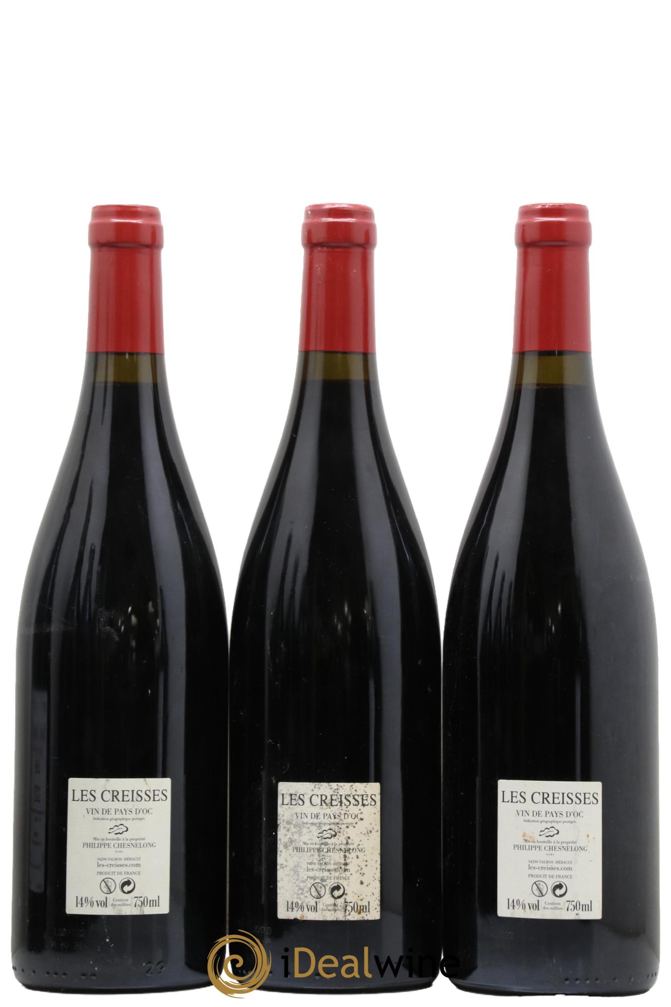 Vin de France Les Creisses Les Creisses (Domaine) 2018 - Lot de 3 bouteilles - 1