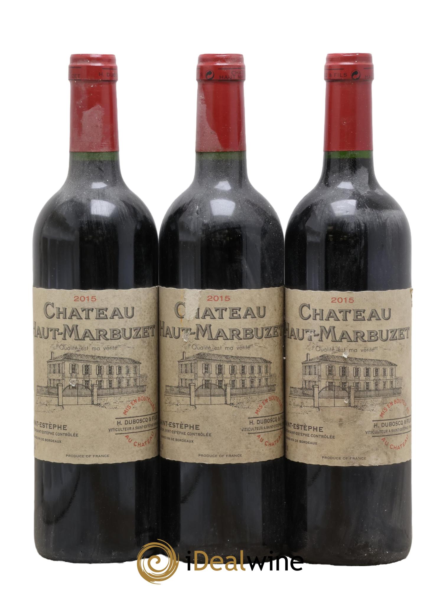Château Haut Marbuzet 2015 - Lot de 3 bouteilles - 0