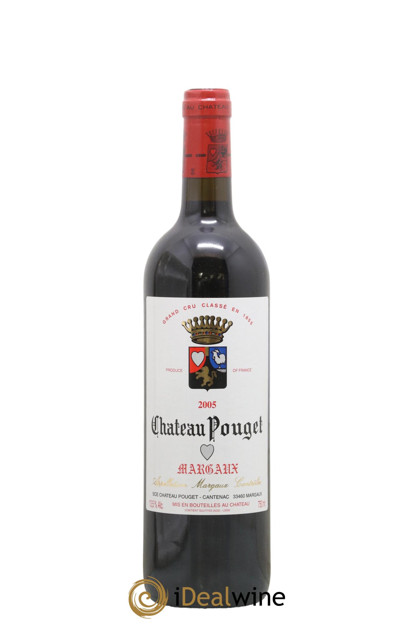 Château Pouget 4ème Grand Cru Classé 2005 - Lot de 1 bouteille - 0