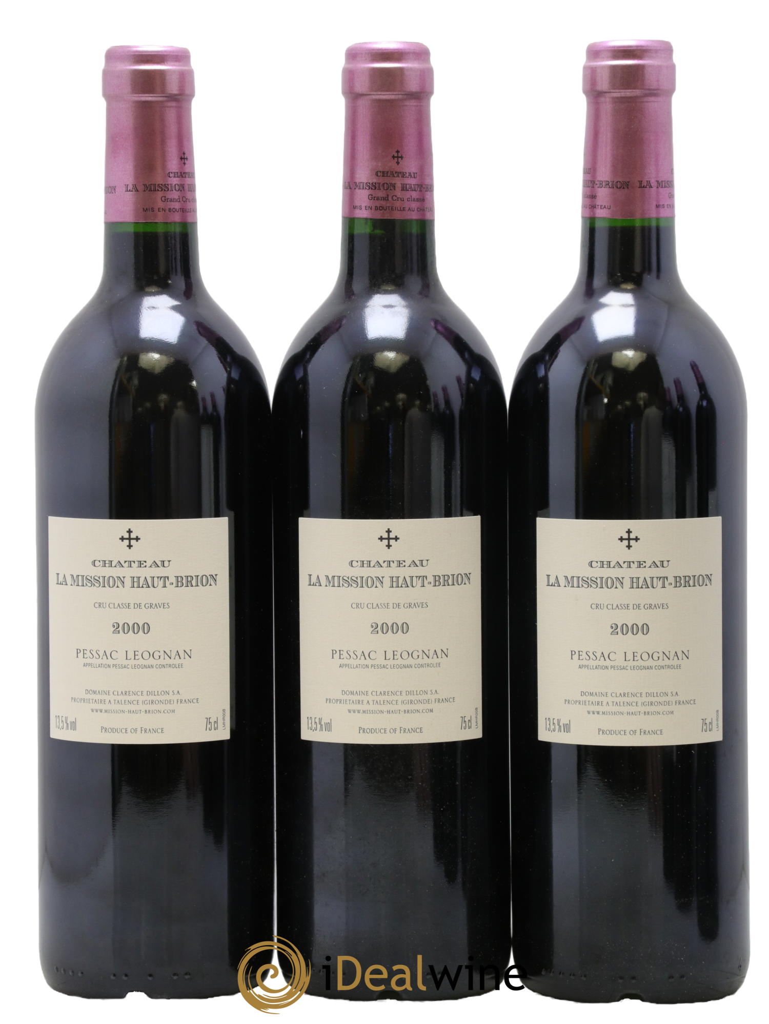Château la Mission Haut-Brion Cru Classé de Graves 2000 - Lot of 6 bottles - 2