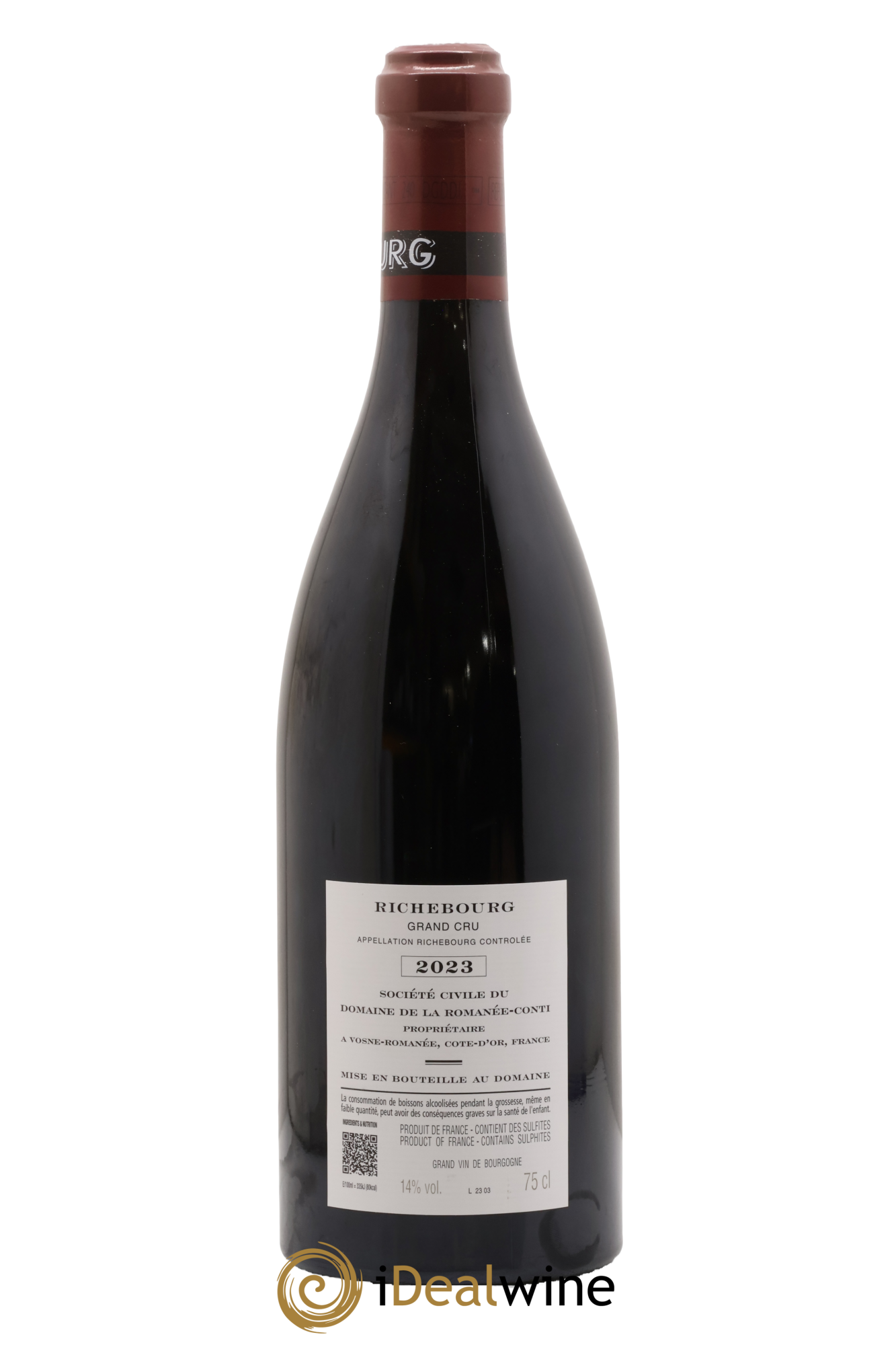 Richebourg Grand Cru Domaine de la Romanée-Conti 2023 - Lot of 1 bottle - 1