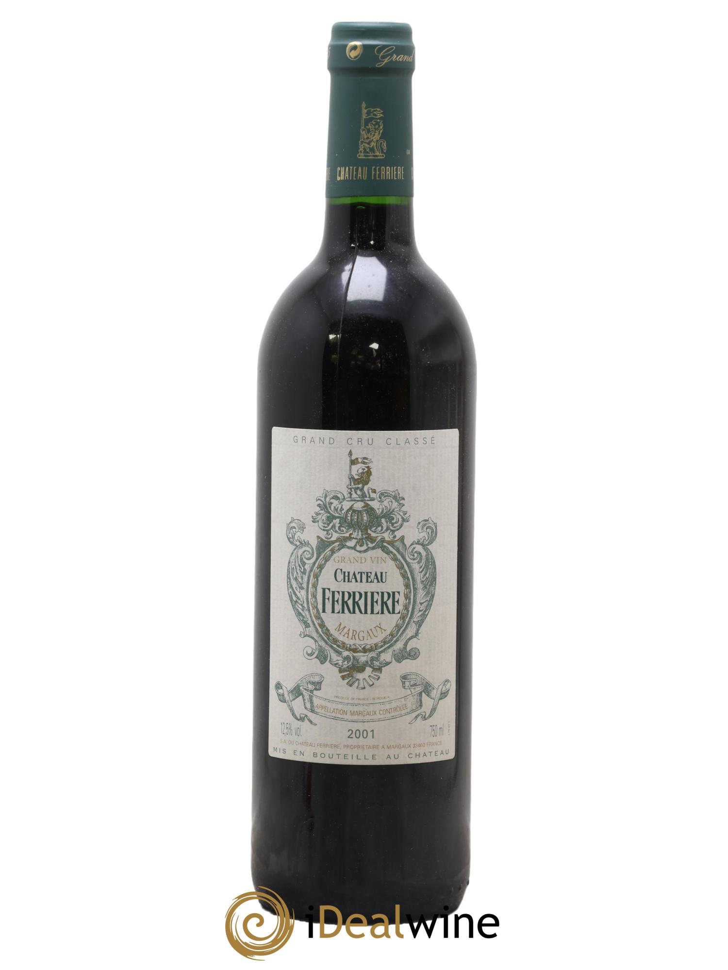Château Ferrière 3ème Grand Cru Classé 2001 - Posten von 1 Flasche - 0