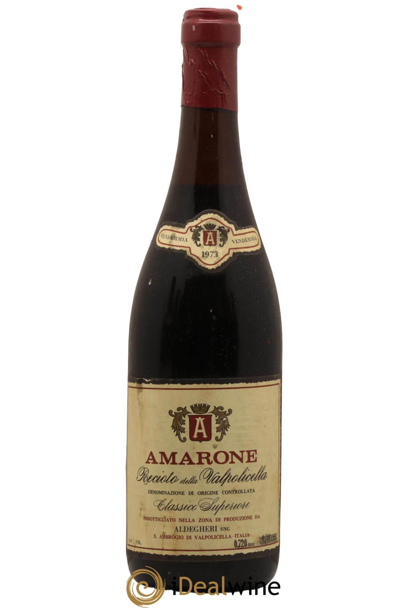 Amarone della Valpolicella DOC Recioto Aldegheri 1973 - Lot de 1 bouteille - 0