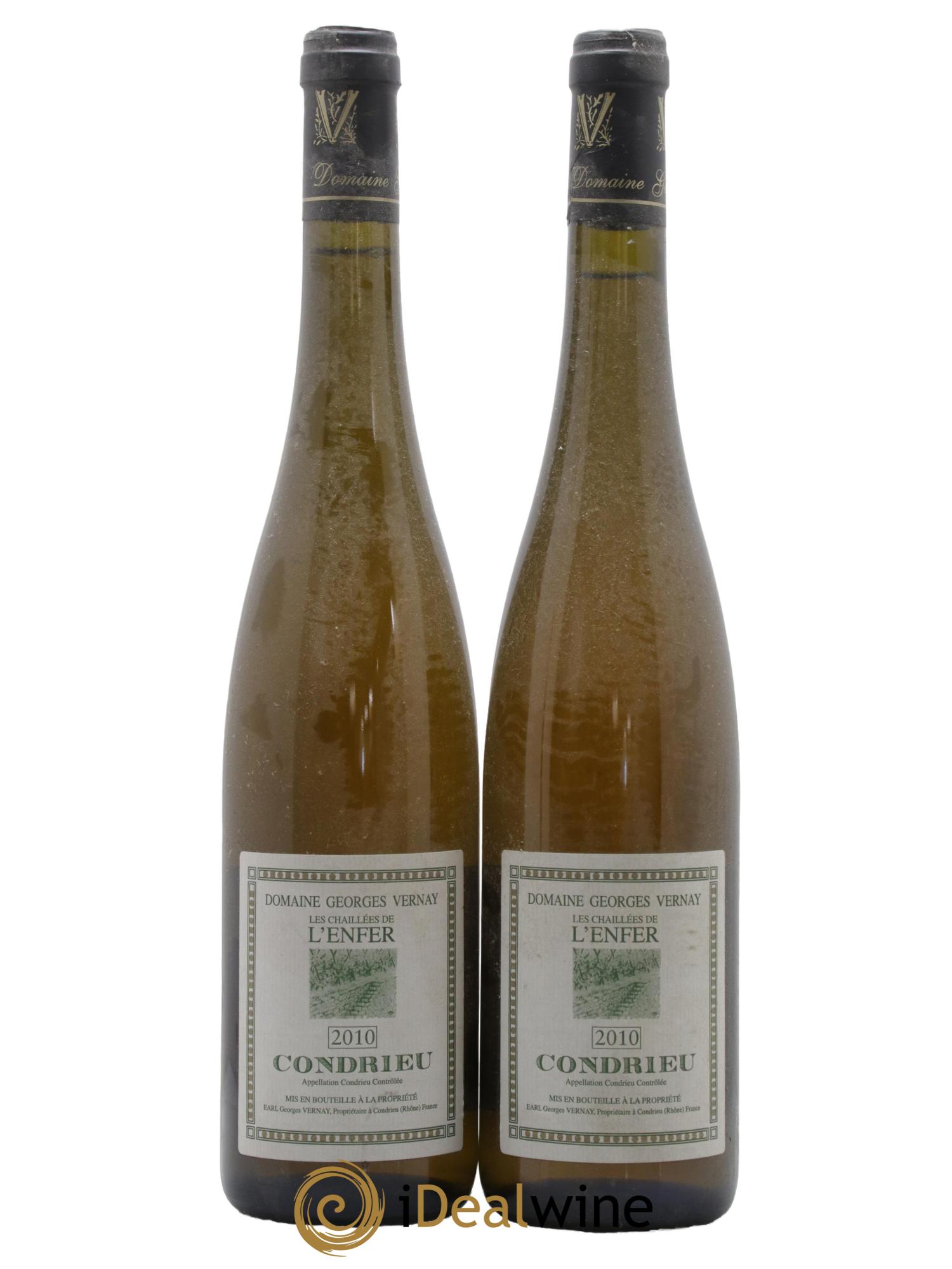 Condrieu Les Chaillées de l'Enfer Georges Vernay 2010 - Lotto di 2 bottiglie - 0