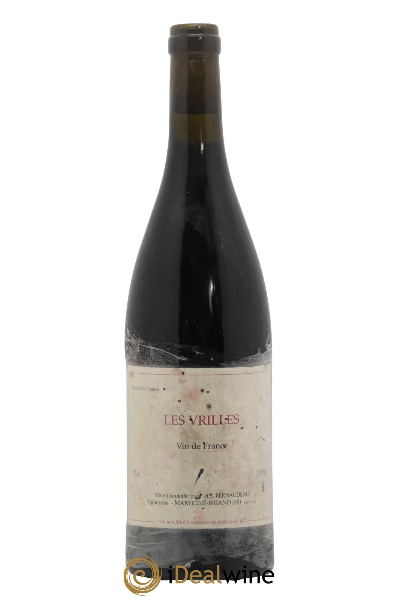 Vin de France Les Vrilles Stéphane Bernaudeau (Domaine) 2011 - Lot de 1 bouteille - 0