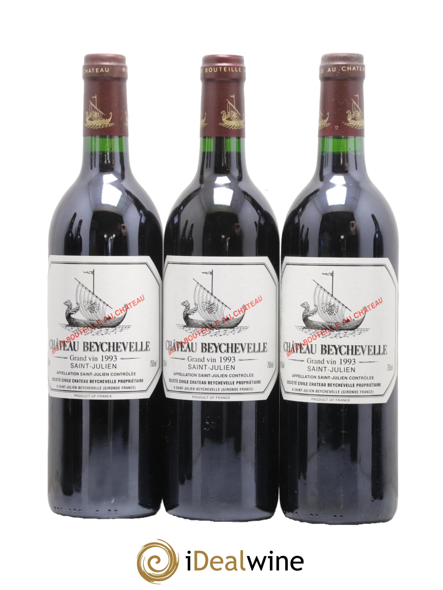 Château Beychevelle 4ème Grand Cru Classé 1993 - Lot de 12 bouteilles - 3