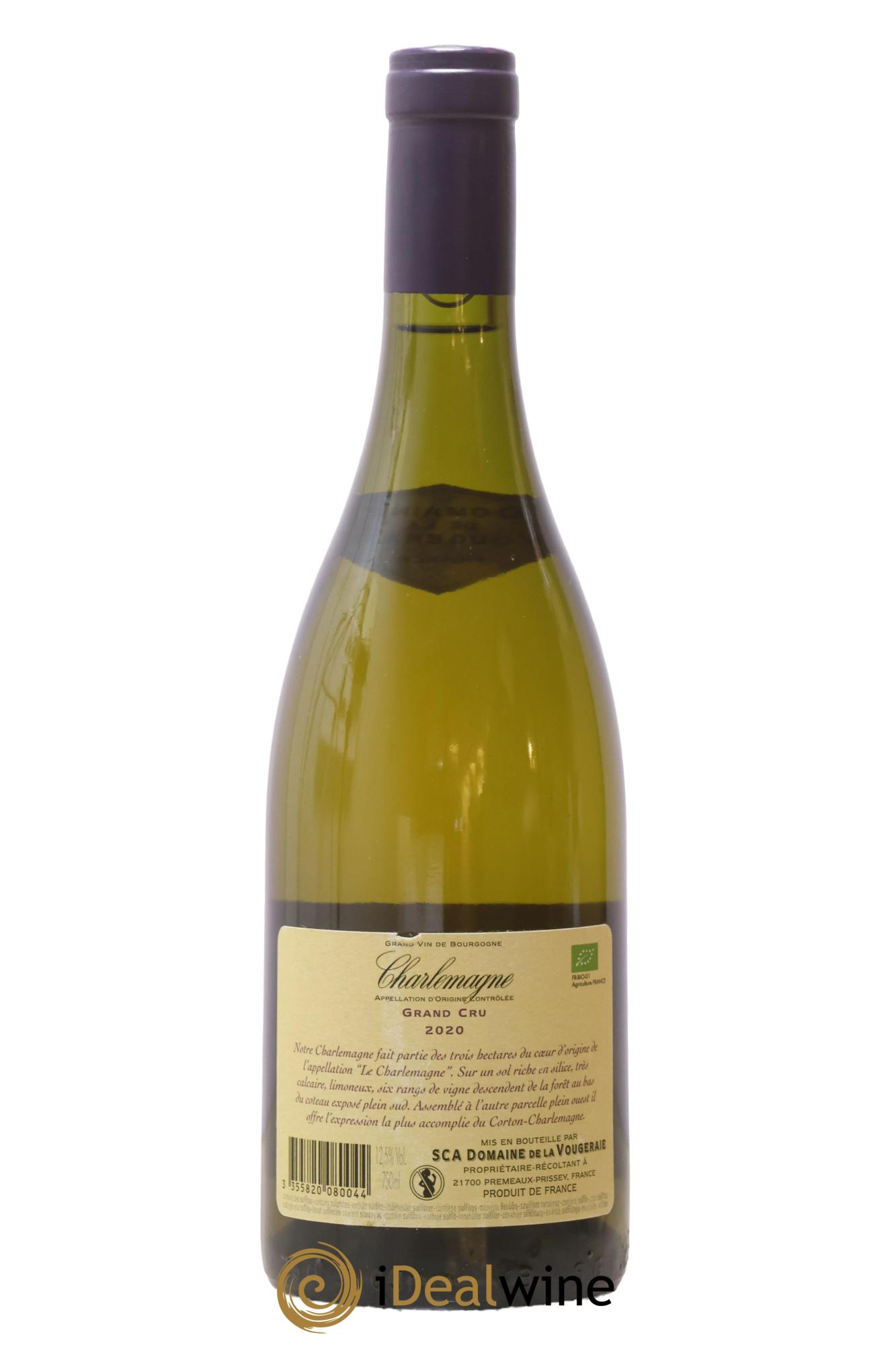 Charlemagne La Vougeraie 2020 - Lot de 1 bouteille - 1
