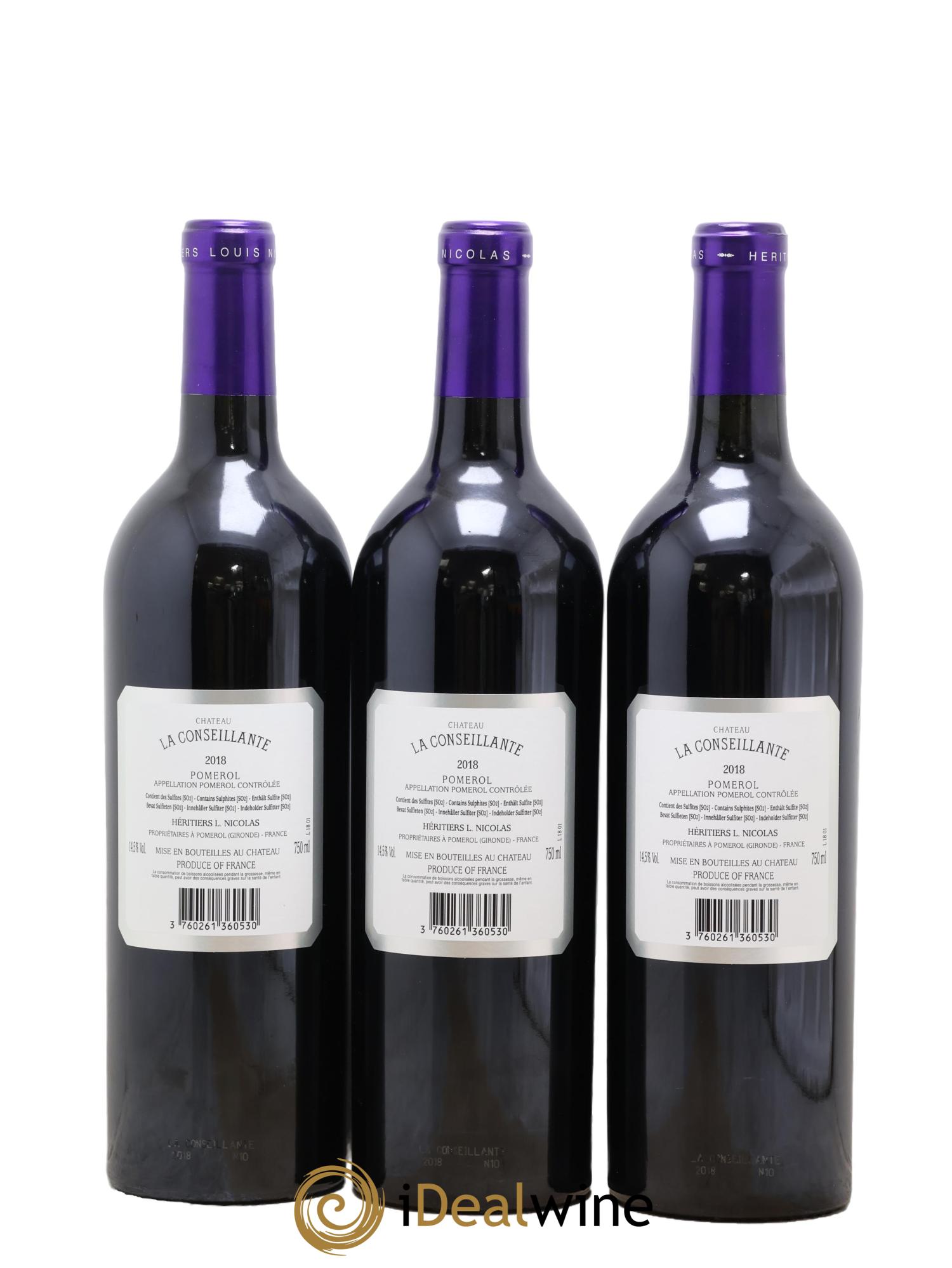 Château la Conseillante 2018 - Lot de 3 bouteilles - 1