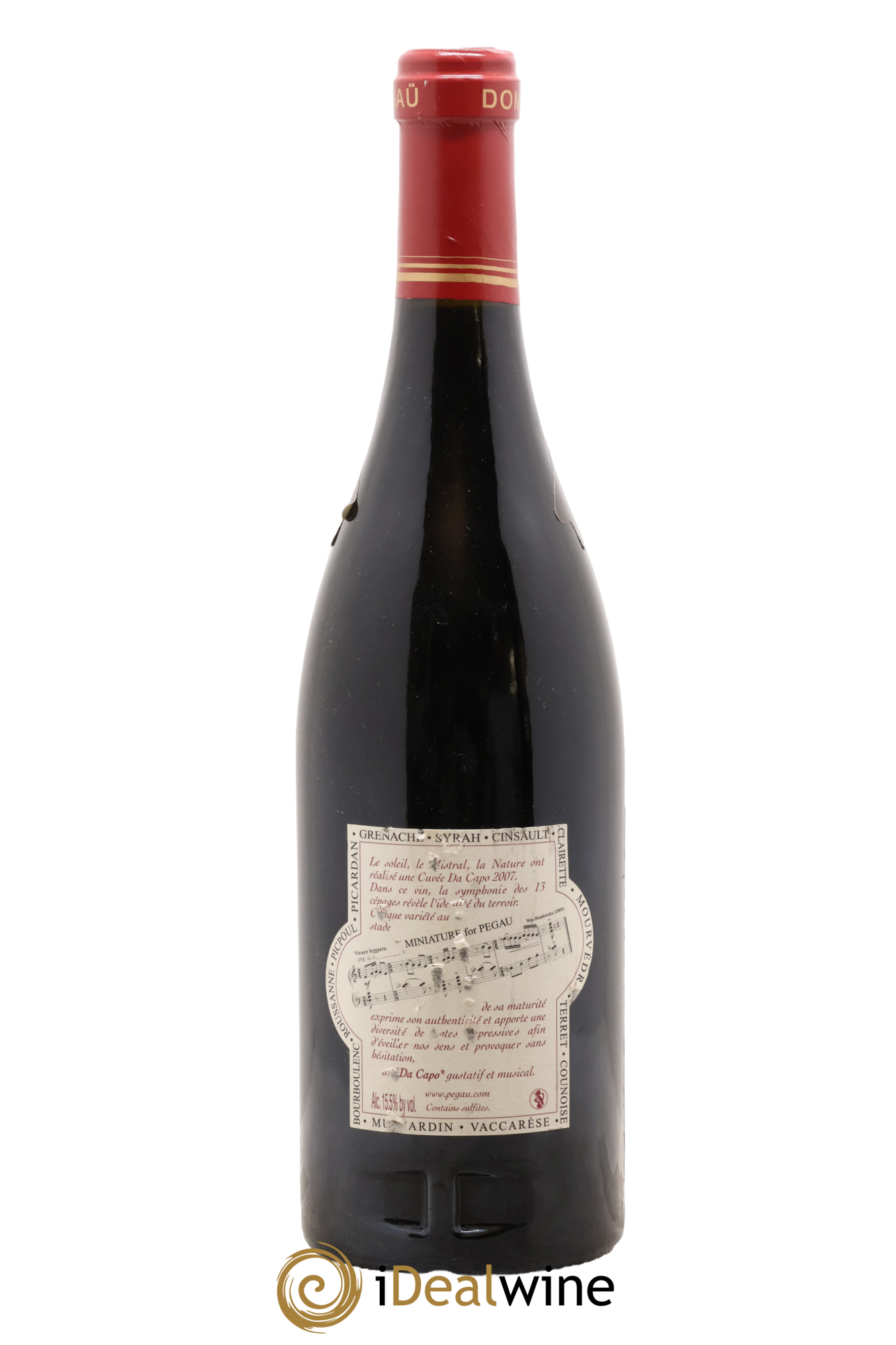 Châteauneuf-du-Pape Domaine du Pégau Cuvée Da Capo Paul et Laurence Féraud 2007 - Lot de 1 bouteille - 1