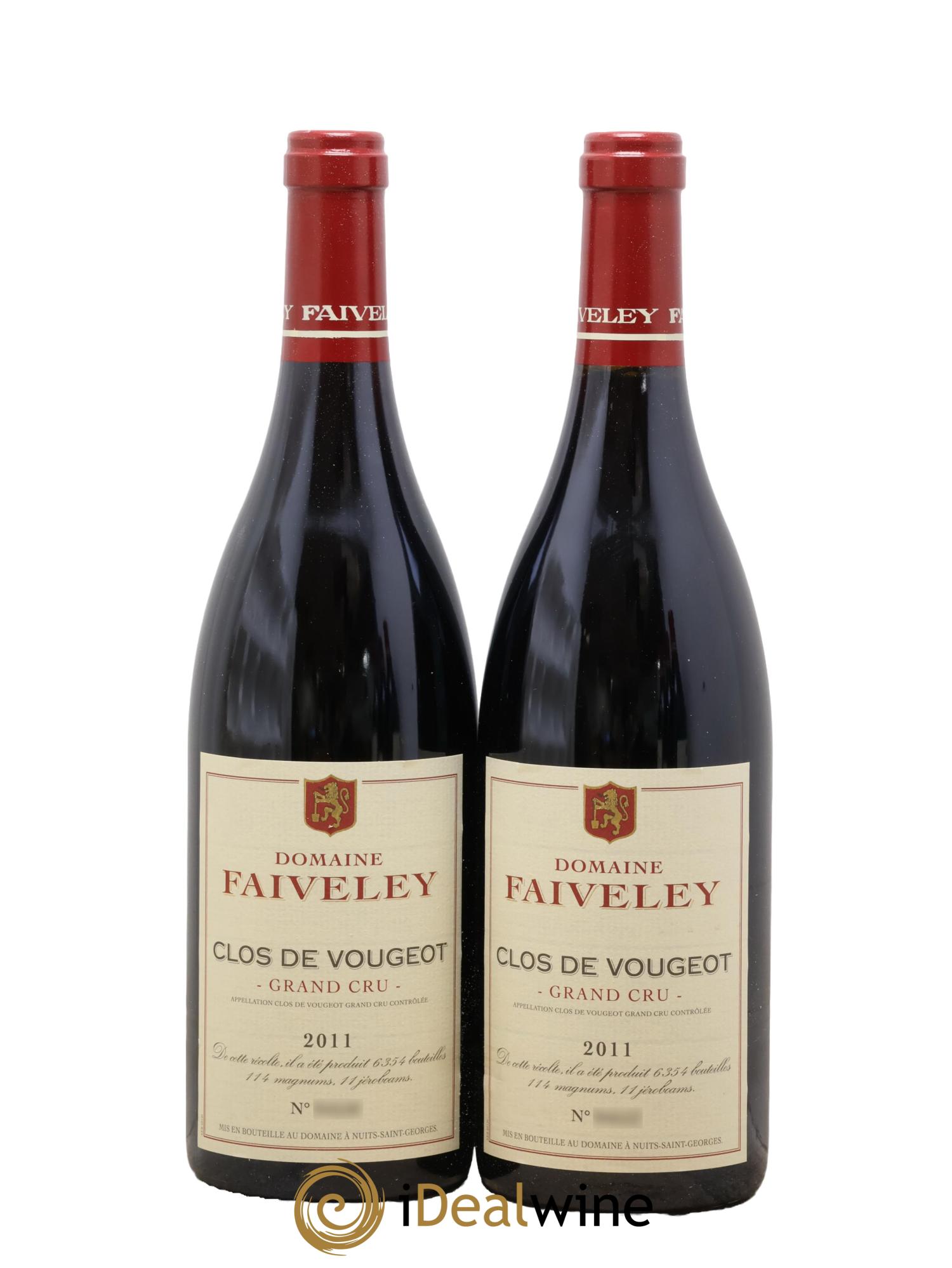 Clos de Vougeot Grand Cru Faiveley 2011 - Lotto di 2 bottiglie - 0
