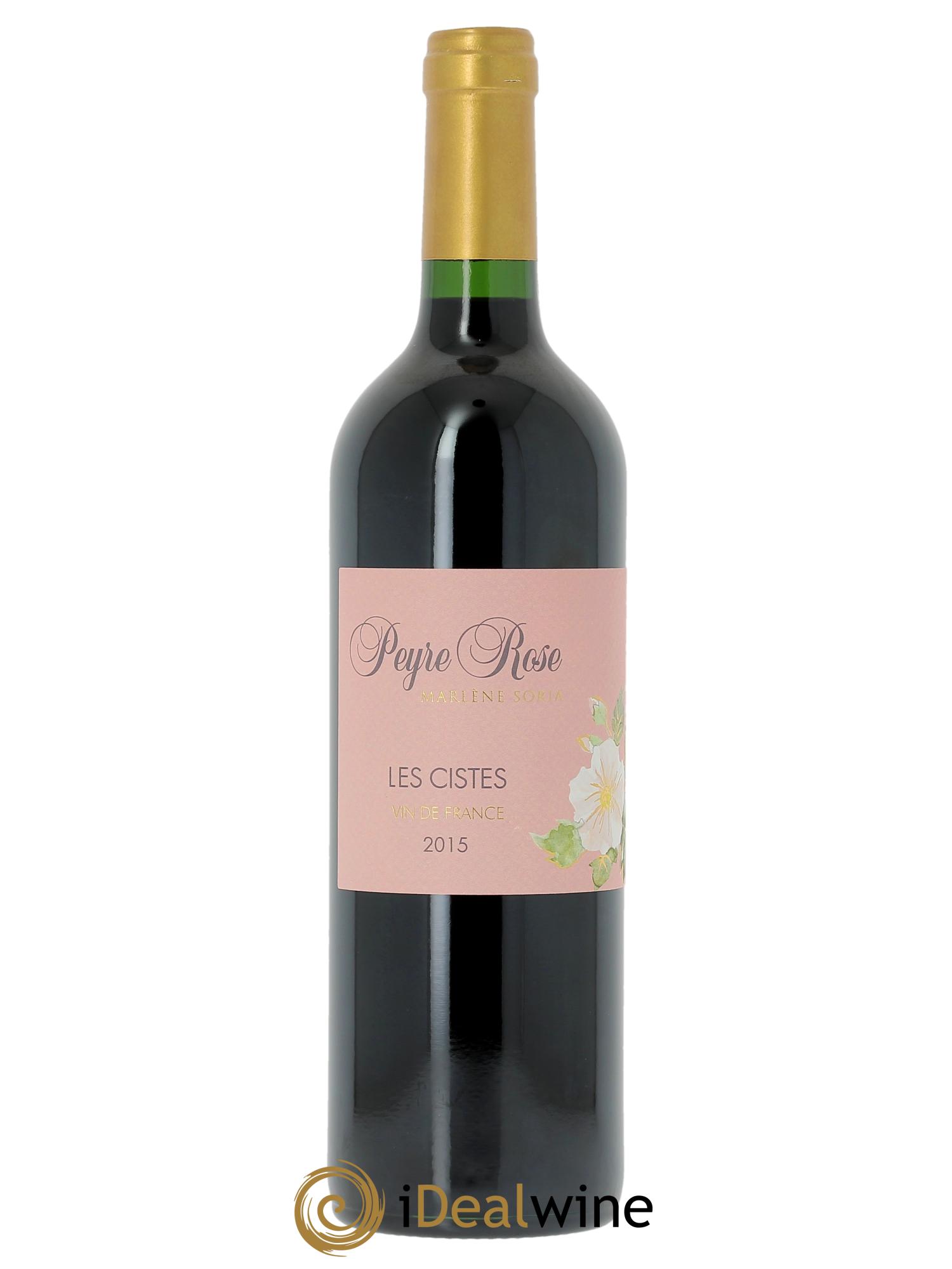 Vin de France (anciennement Coteaux du Languedoc) Domaine Peyre Rose Les Cistes Marlène Soria  2015 - Lot of 1 bottle - 0