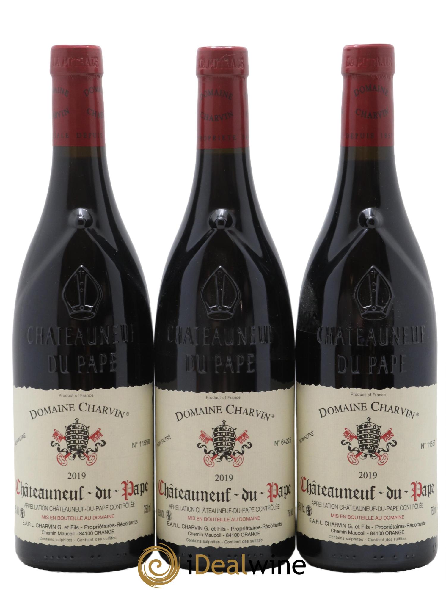 Châteauneuf-du-Pape Charvin (Domaine) 2019 - Lot de 3 bouteilles - 0