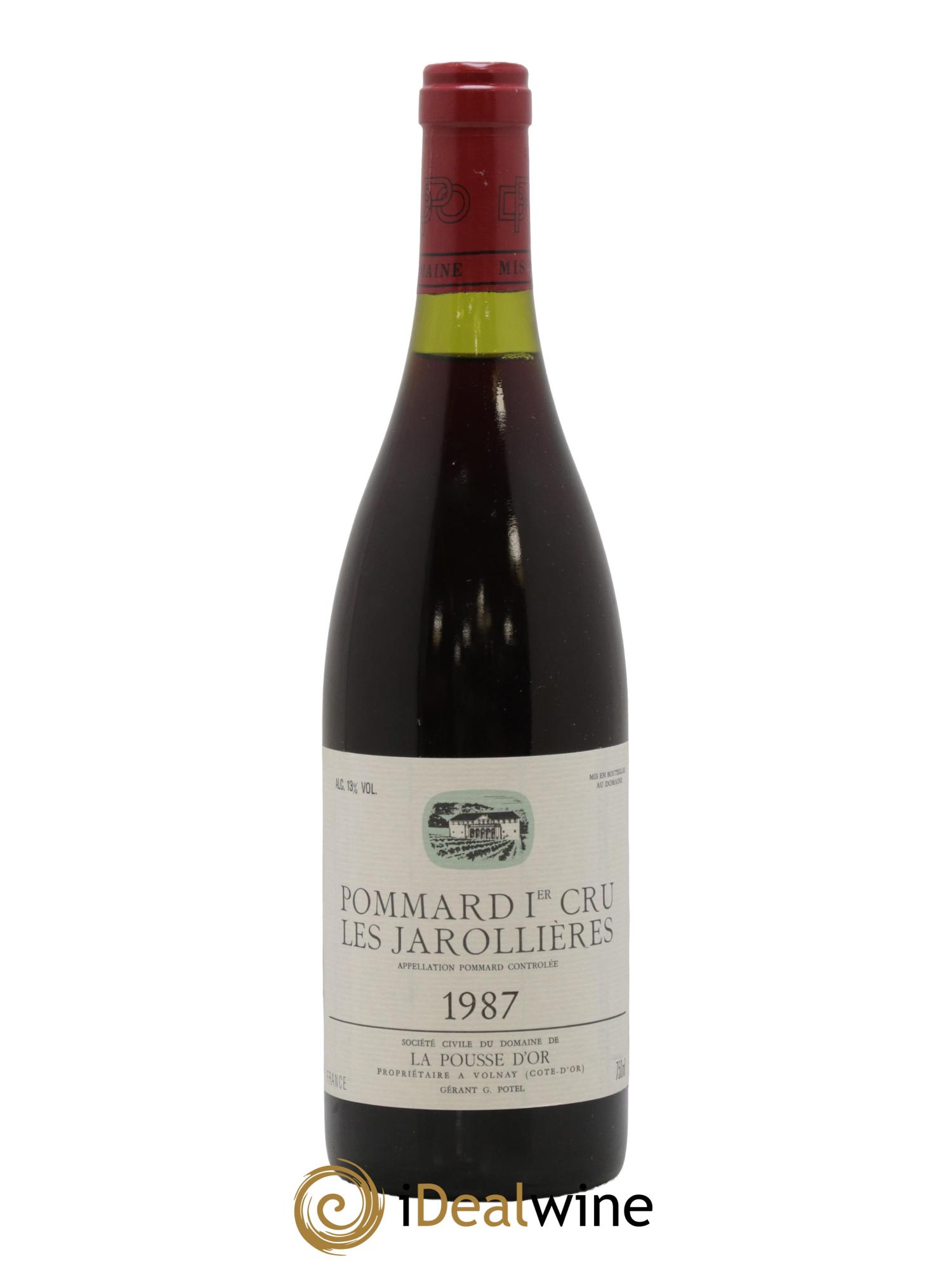 Pommard 1er Cru Les Jarollières La Pousse d'Or (Domaine de) 1987 - Lot de 1 bouteille - 0