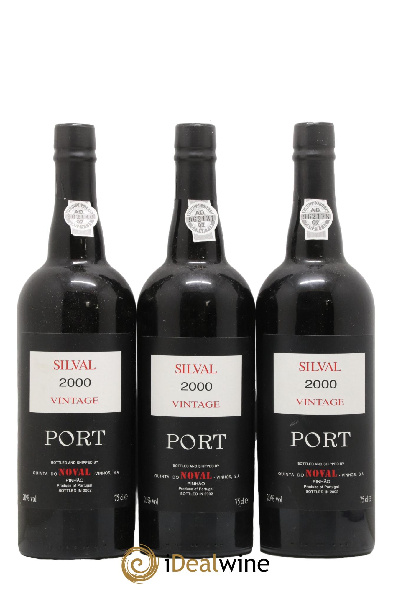 Porto Vintage Silval Quinta Do Noval 2000 - Lot de 3 bouteilles - 0