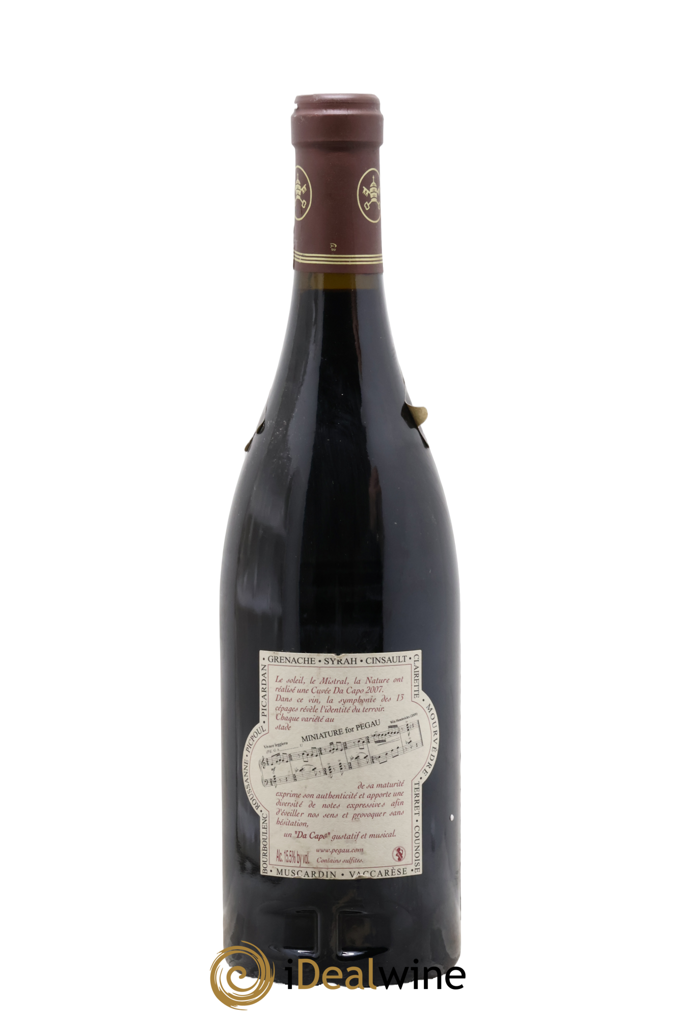 Châteauneuf-du-Pape Domaine du Pégau Cuvée Da Capo Paul et Laurence Féraud 2007 - Lot de 1 bouteille - 1