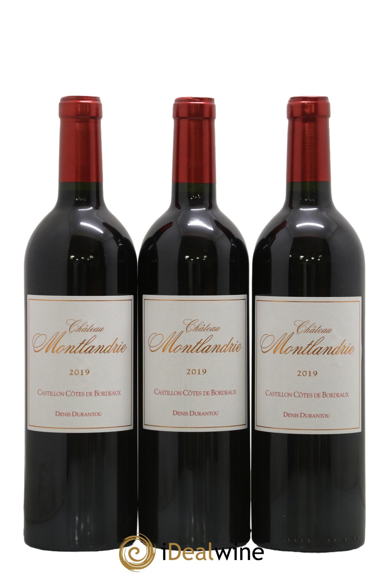 Castillon-Côtes-de-Bordeaux (Côtes-de-Castillon) Château Montlandrie 2019 - Lot of 3 bottles - 0