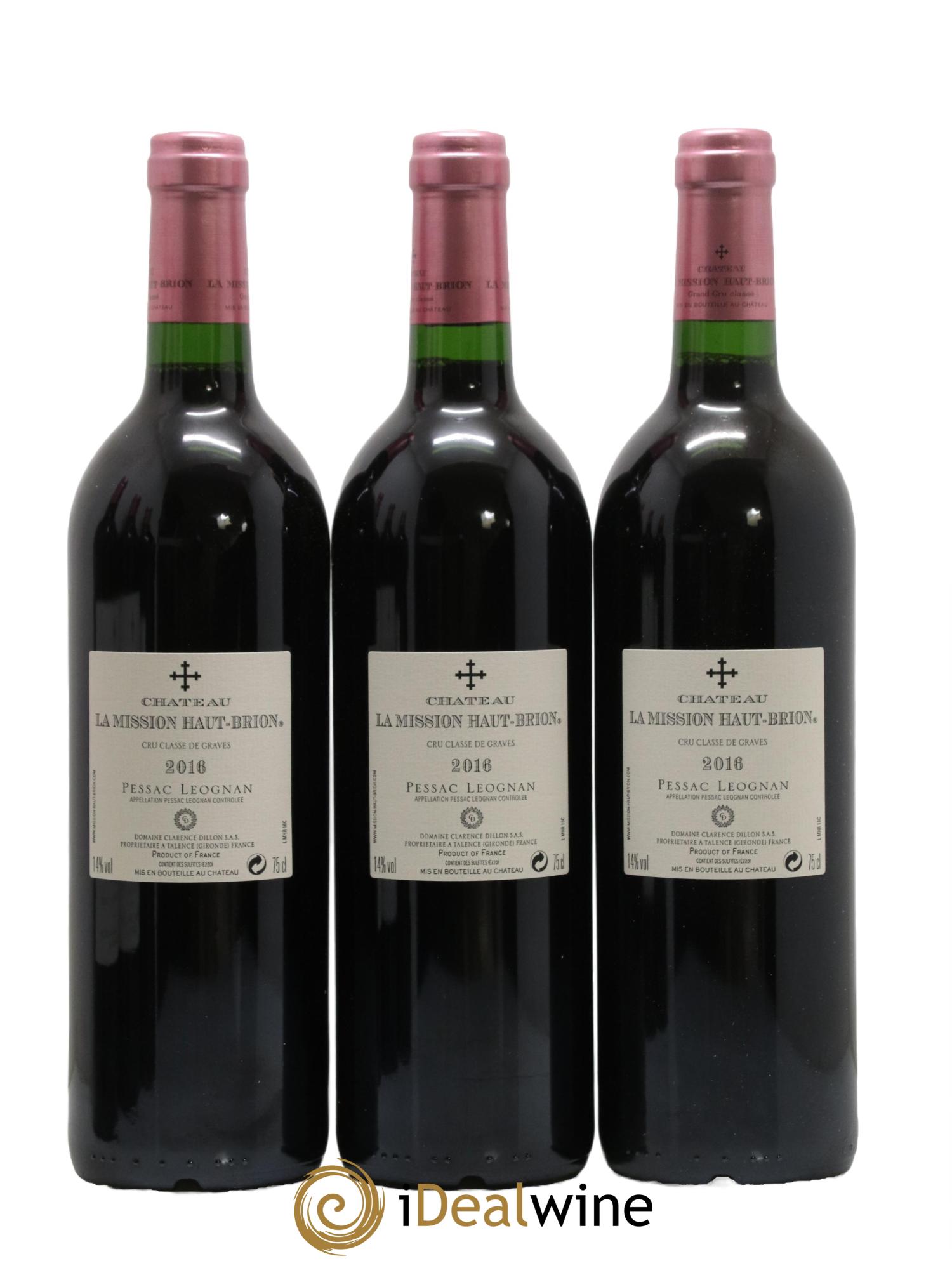 Château la Mission Haut-Brion Cru Classé de Graves 2016 - Lot of 6 bottles - 2
