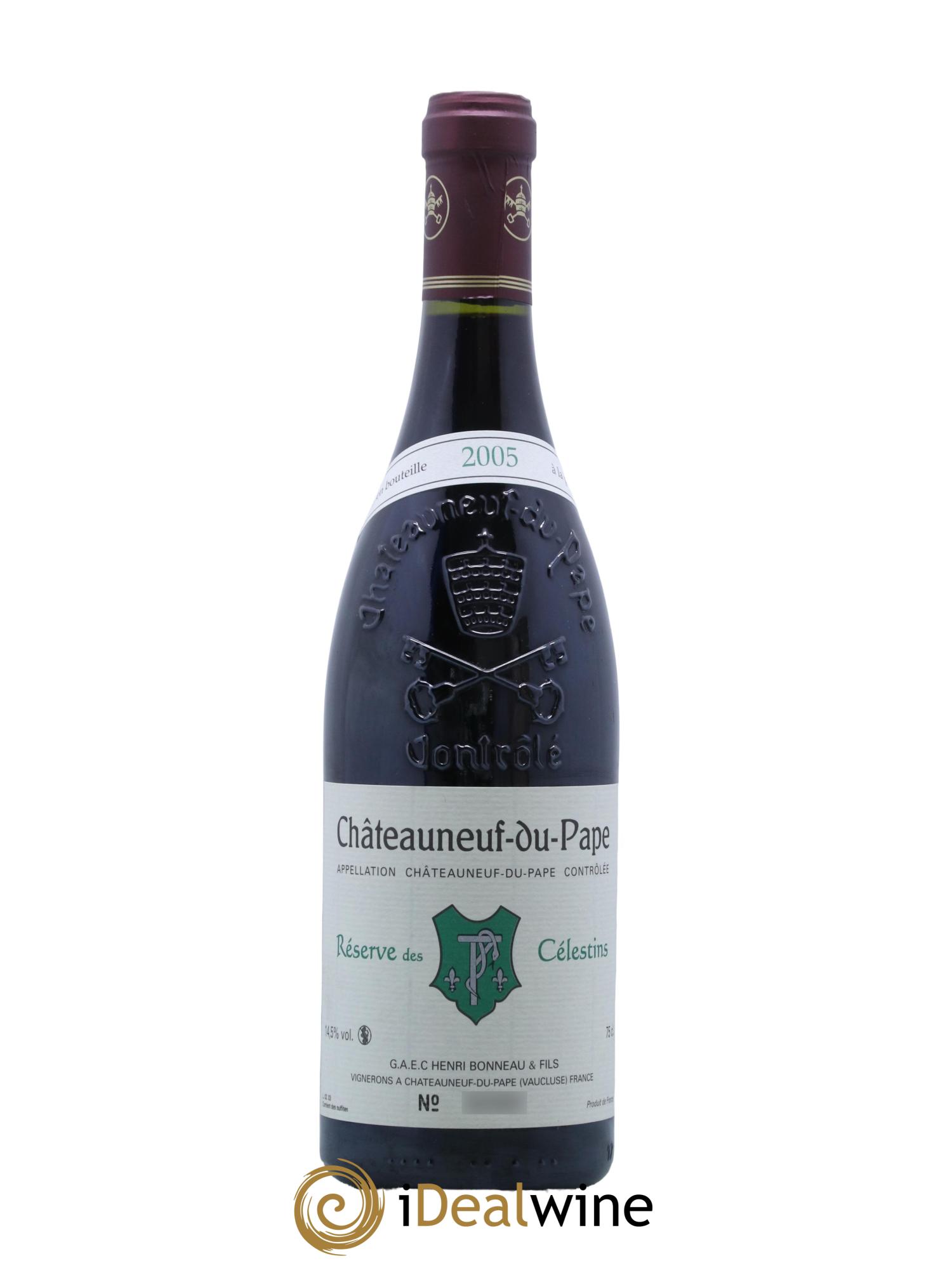 Châteauneuf-du-Pape Réserve des Célestins Henri Bonneau & Fils 2005 - Lot of 1 bottle - 0