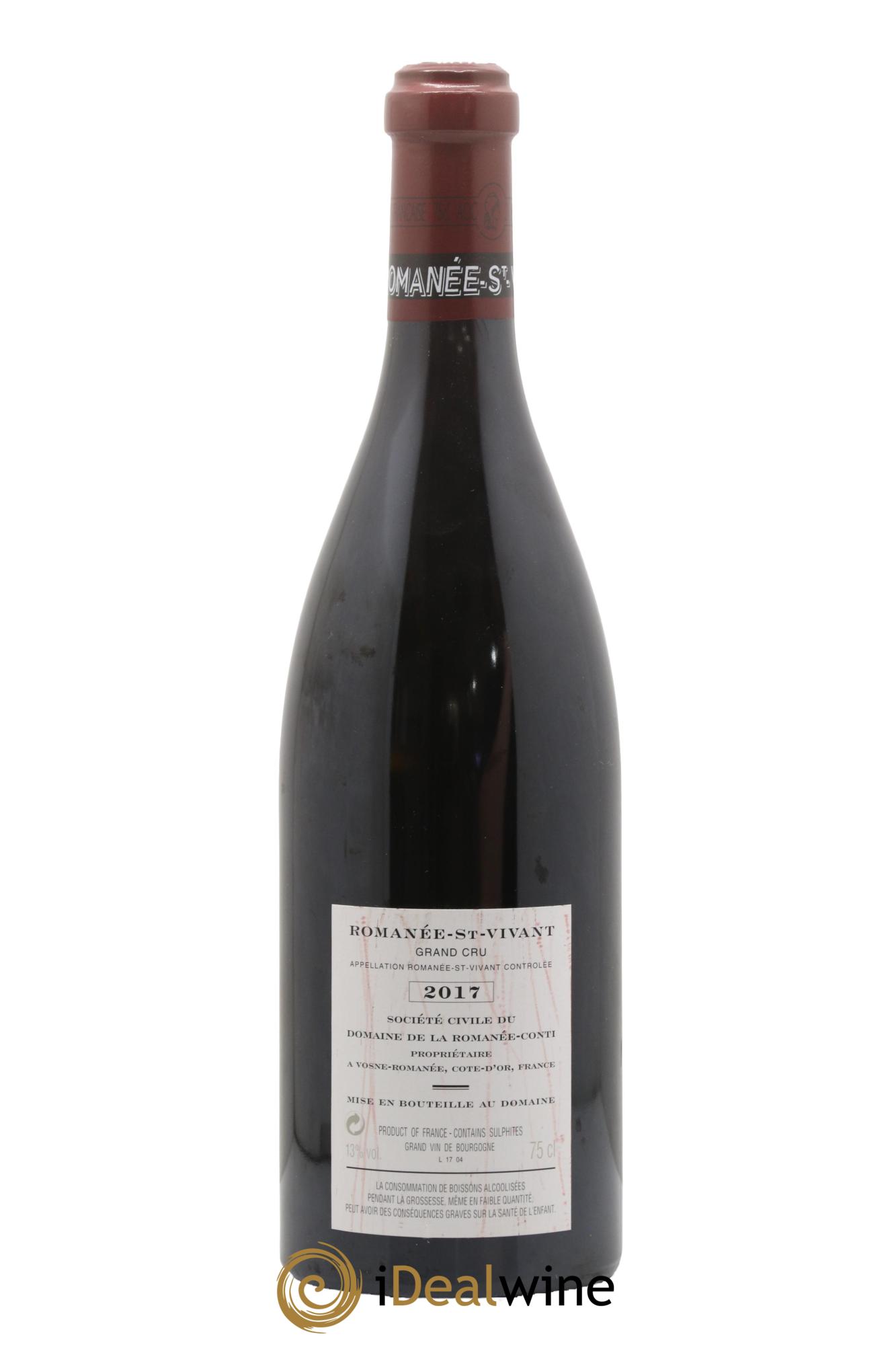 Romanée-Saint-Vivant Grand Cru Domaine de la Romanée-Conti 2017 - Lotto di 1 bottiglia - 1