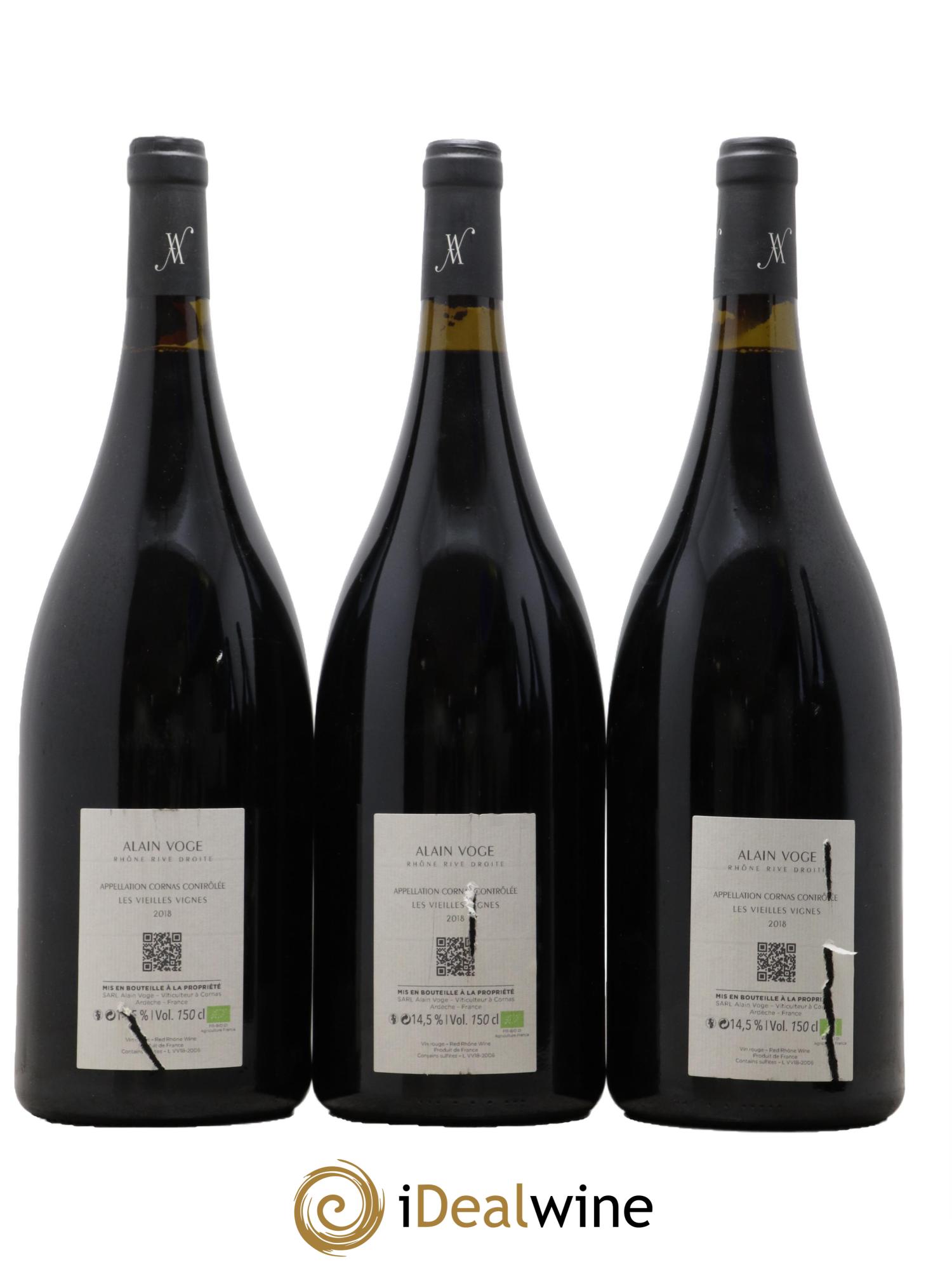 Cornas Les Vieilles Vignes Alain Voge (Domaine)  2018 - Lot de 3 magnums - 1