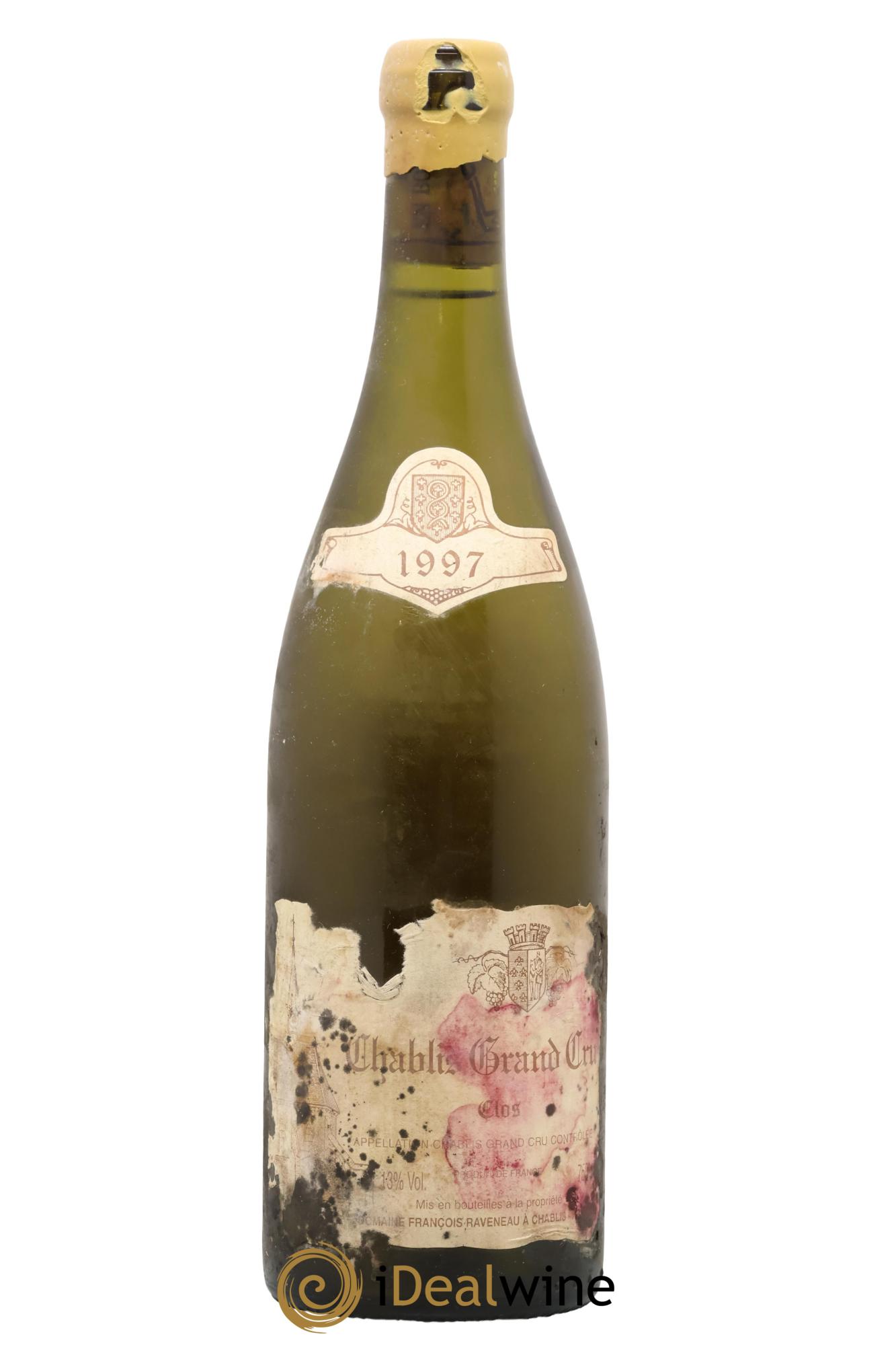 Chablis Grand Cru Clos Raveneau (Domaine) 1997 - Lot de 1 bouteille - 0